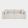 Hangover 81" Cream Performance Fabric Outdoor Modular Loveseat