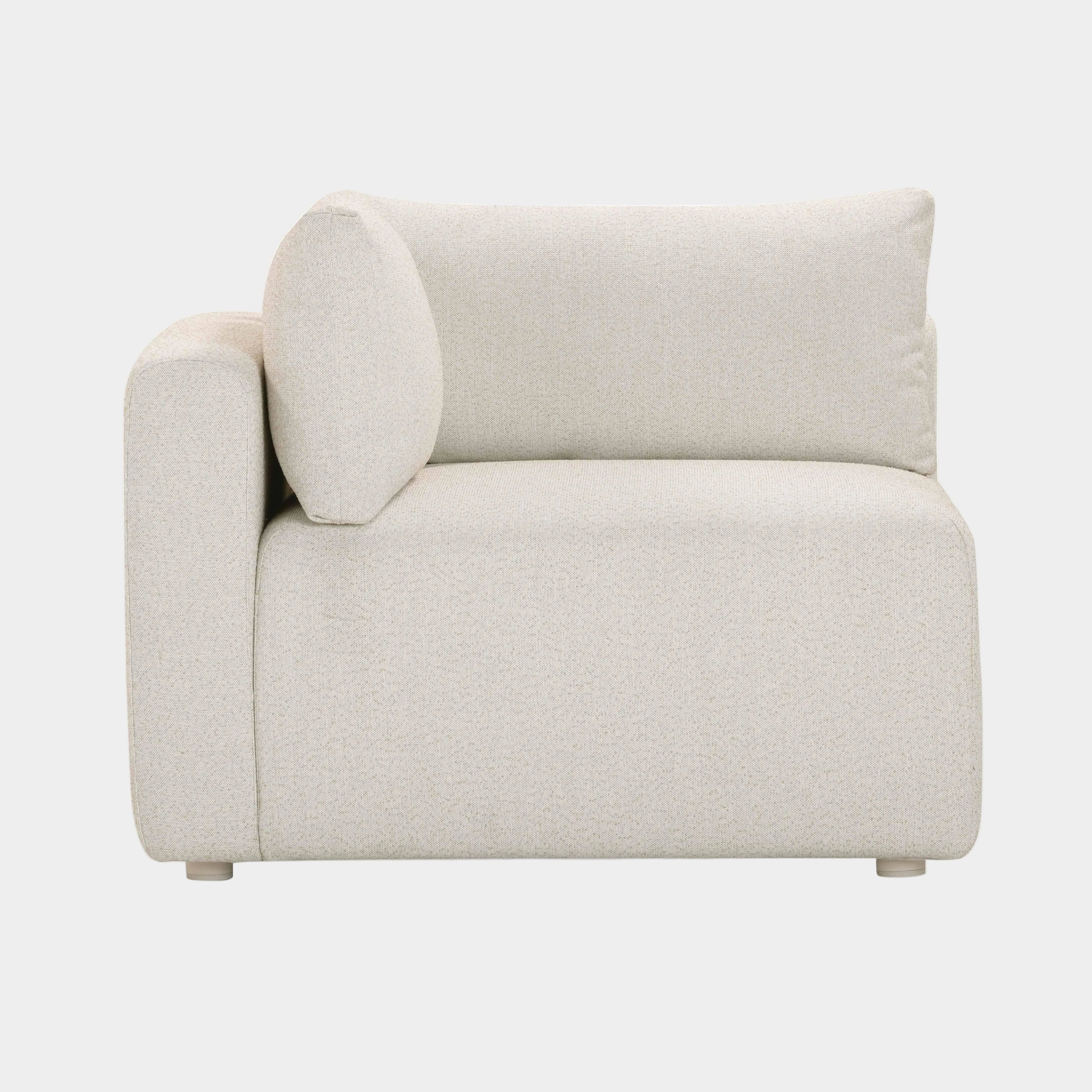 Hangover Cream Performance Fabric Outdoor Modular Corner Chair