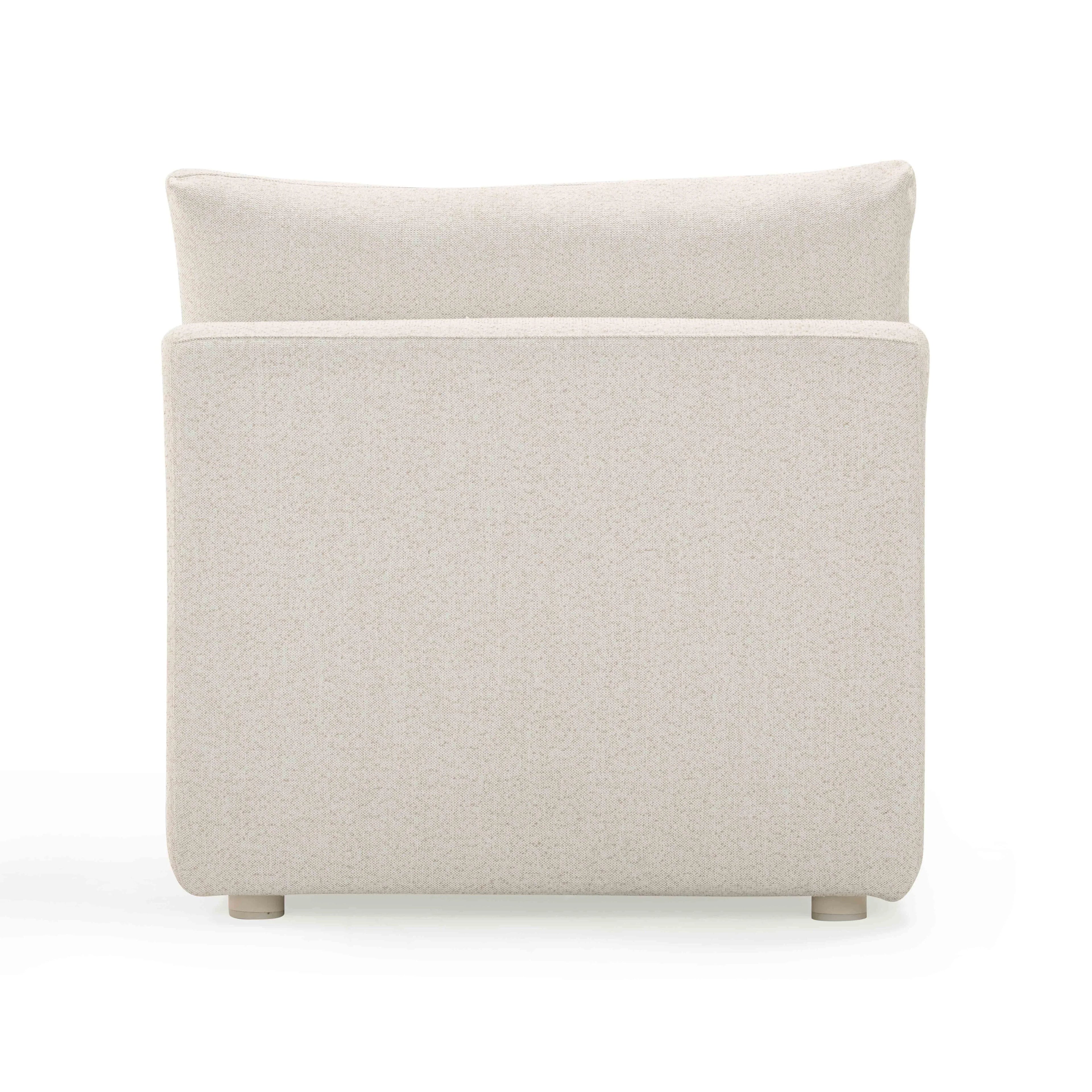 Hangover Cream Performance Fabric Outdoor Modular Armless Chair