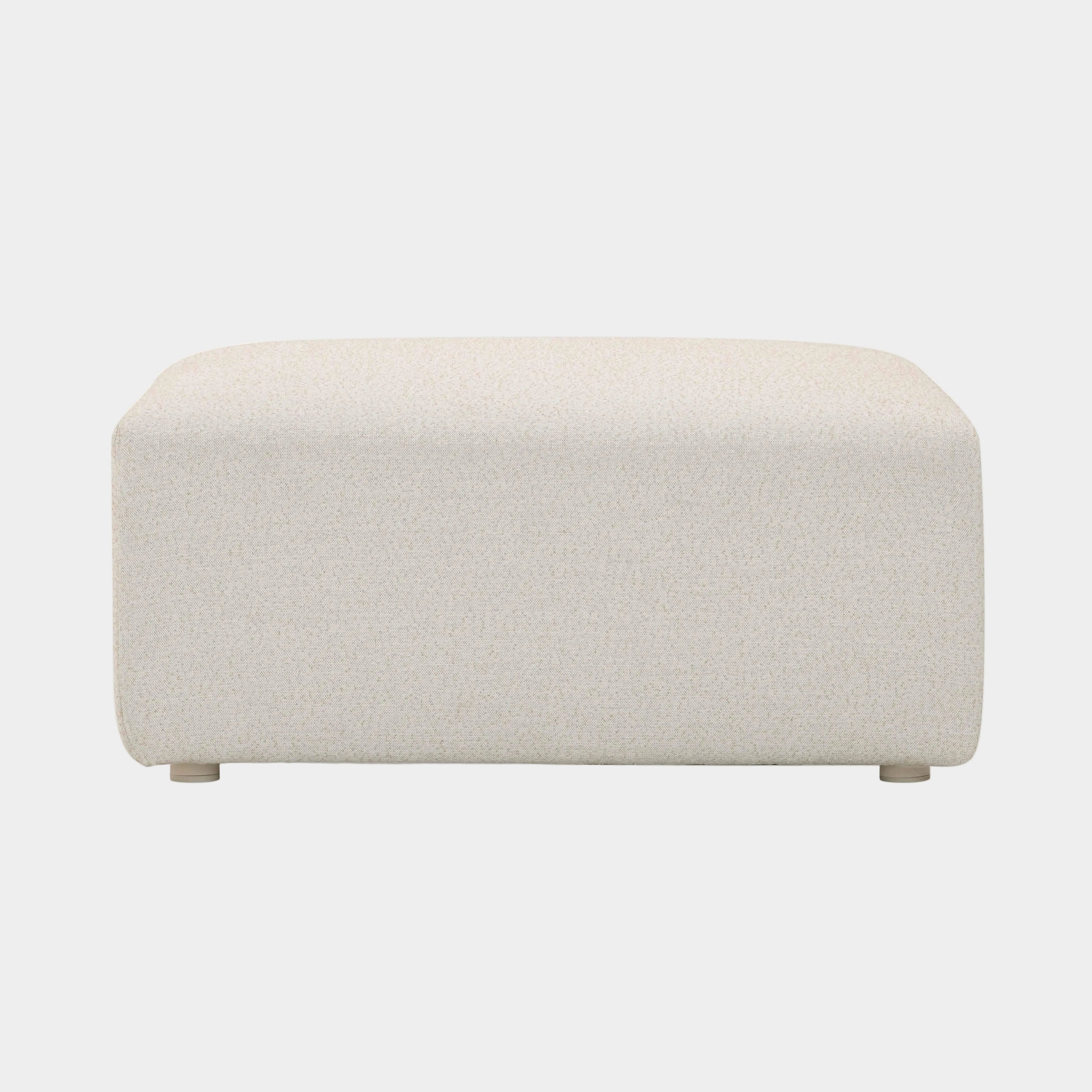 Hangover Cream Performance Fabric Outdoor Ottoman