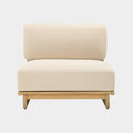 Reavan Cream Performance Fabric Outdoor Lounge Chair
