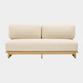 Reavan 67" Cream Performance Fabric Outdoor Lounge Sofa
