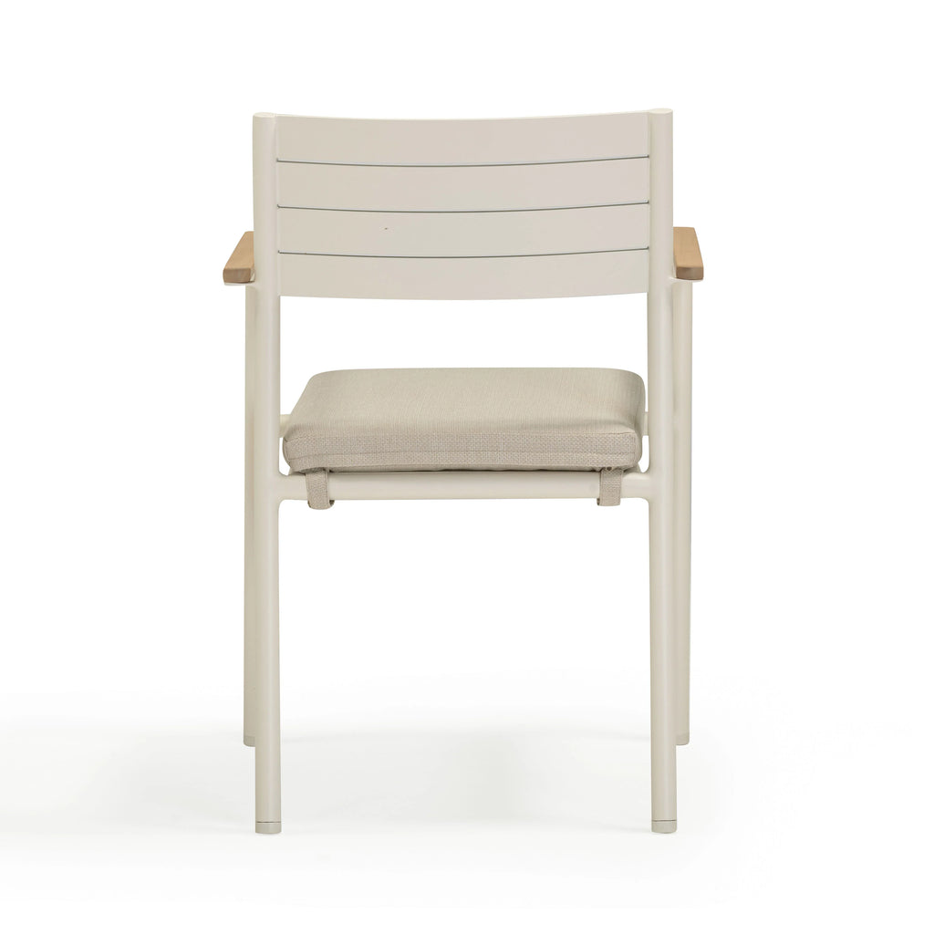 Sardinia Cream Performance Fabric Outdoor Dining Chair - Set of 2