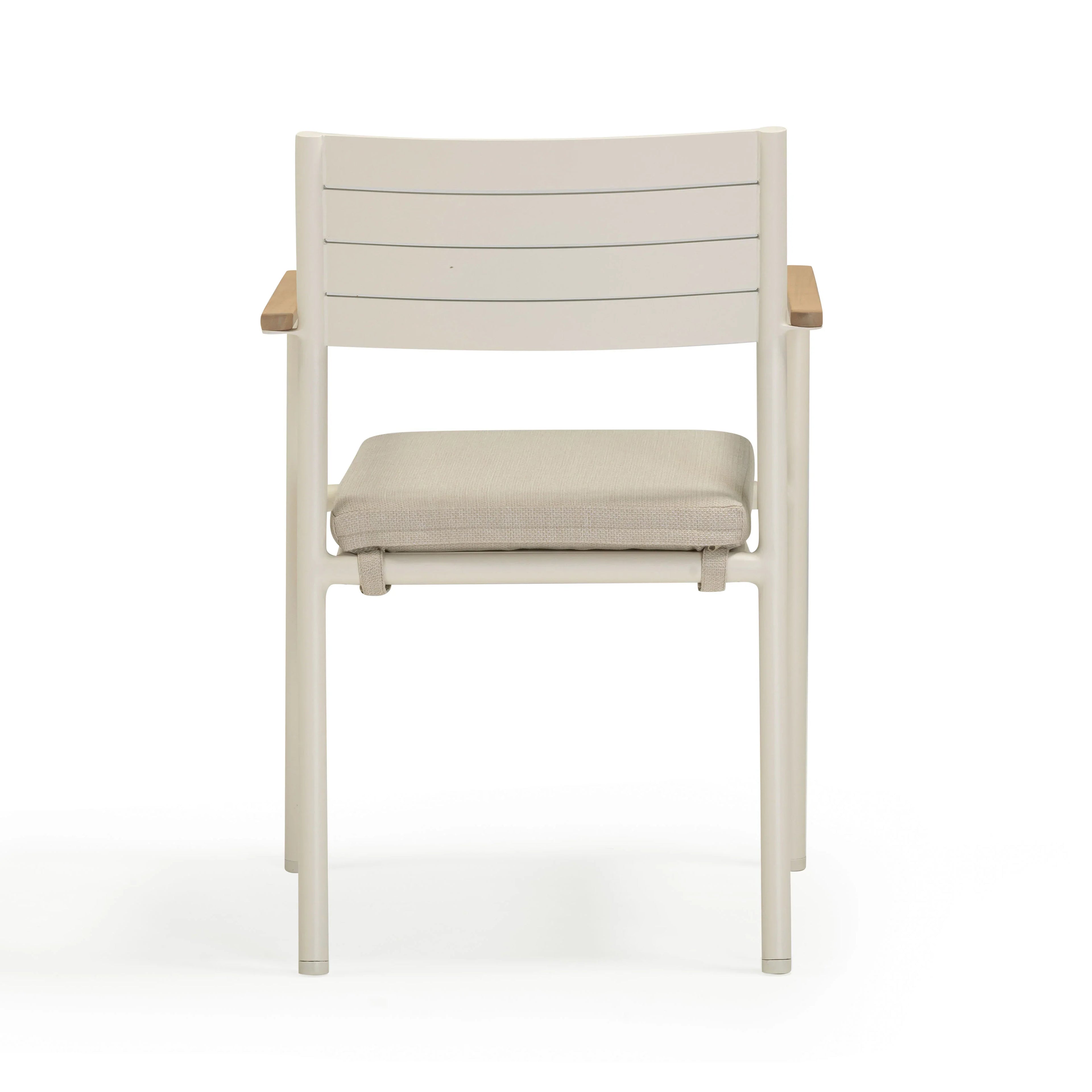 Sardinia Cream Performance Fabric Outdoor Dining Chair - Set of 2