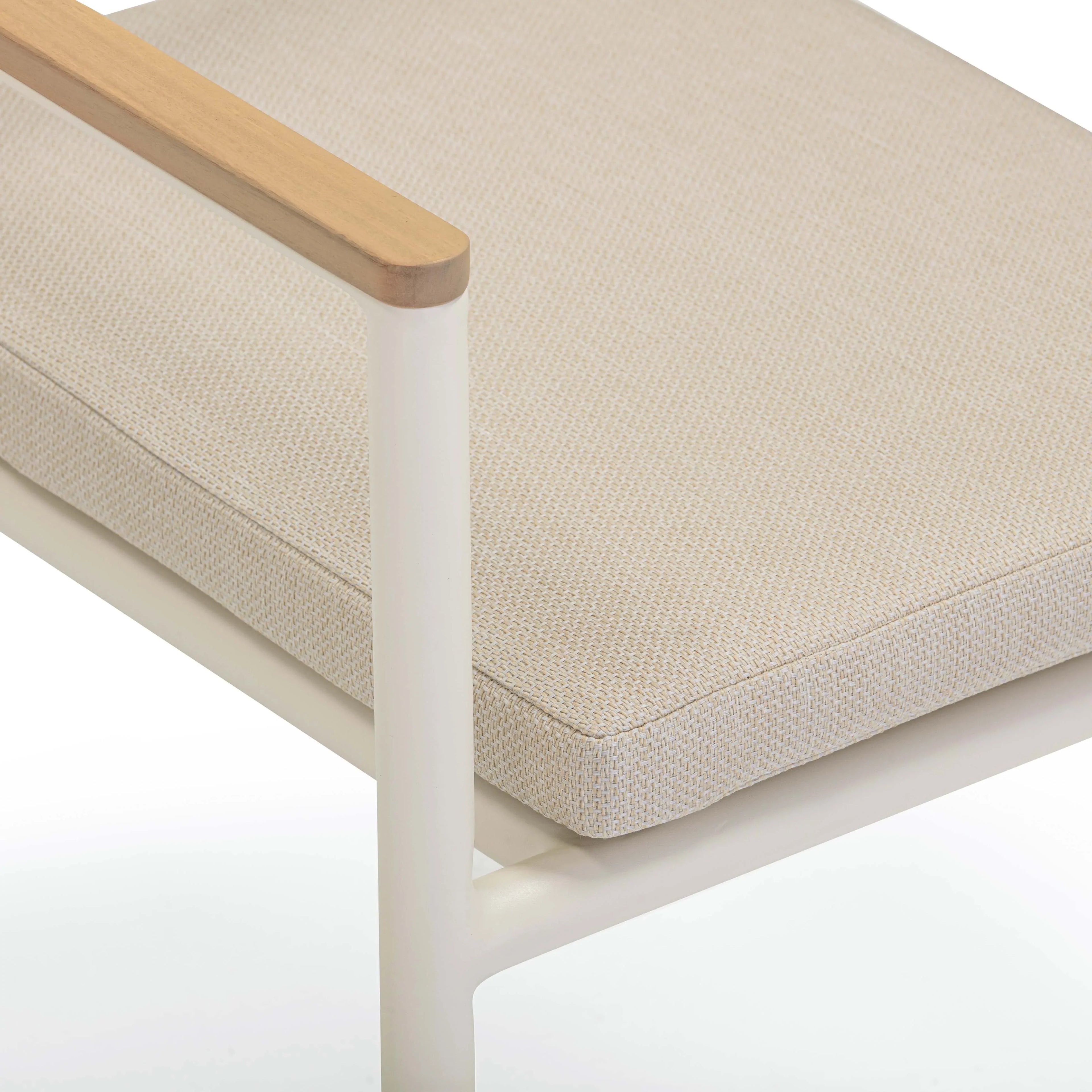 Sardinia Cream Performance Fabric Outdoor Dining Chair - Set of 2