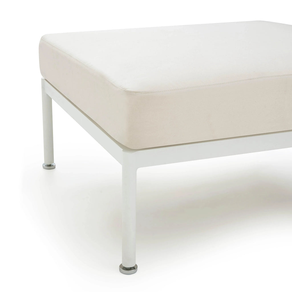Dunes Cream Outdoor Ottoman