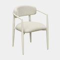 Annika Textured Contract-Grade Fabric Outdoor Dining Arm Chair