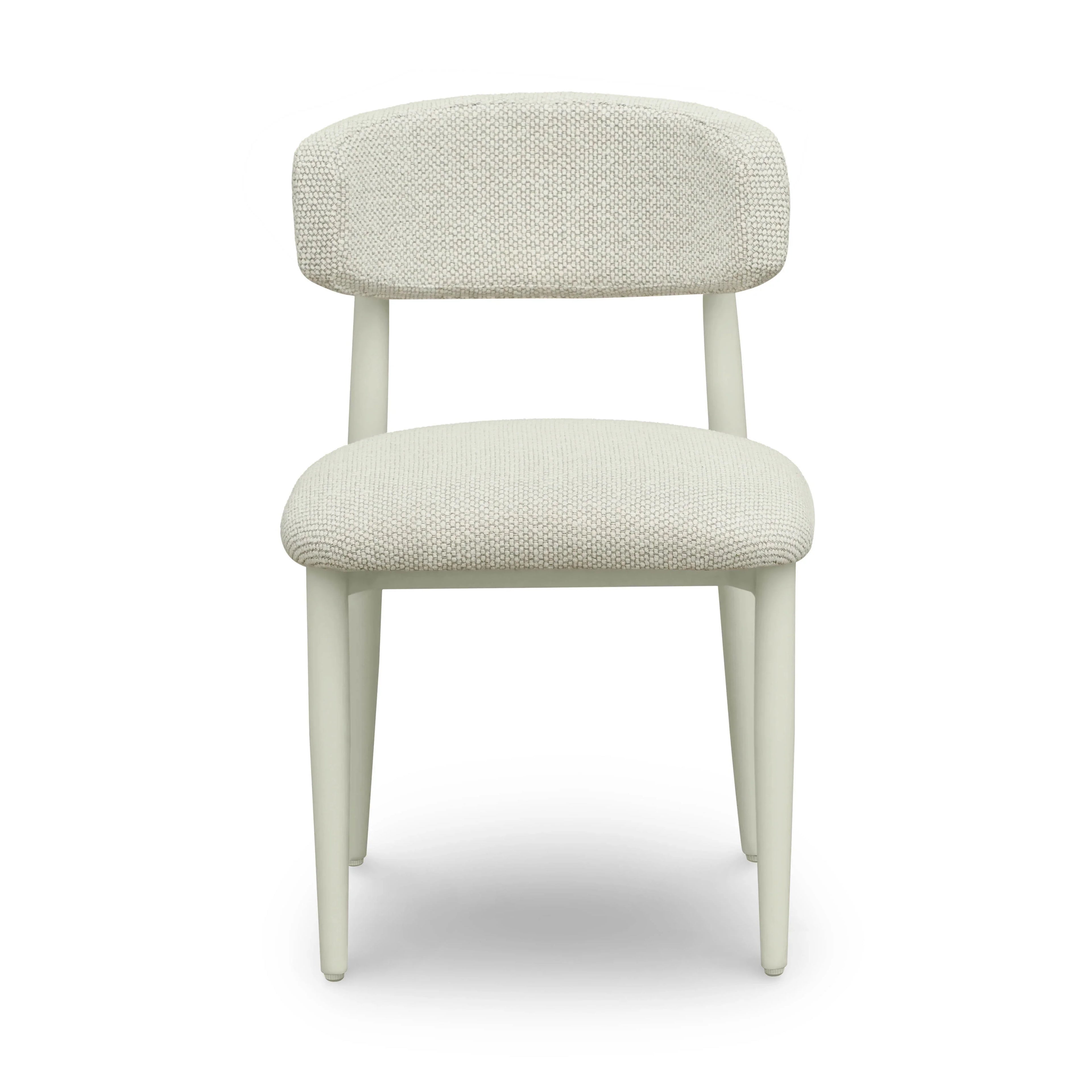 Annika Textured Contract-Grade Fabric Outdoor Dining Side Chair