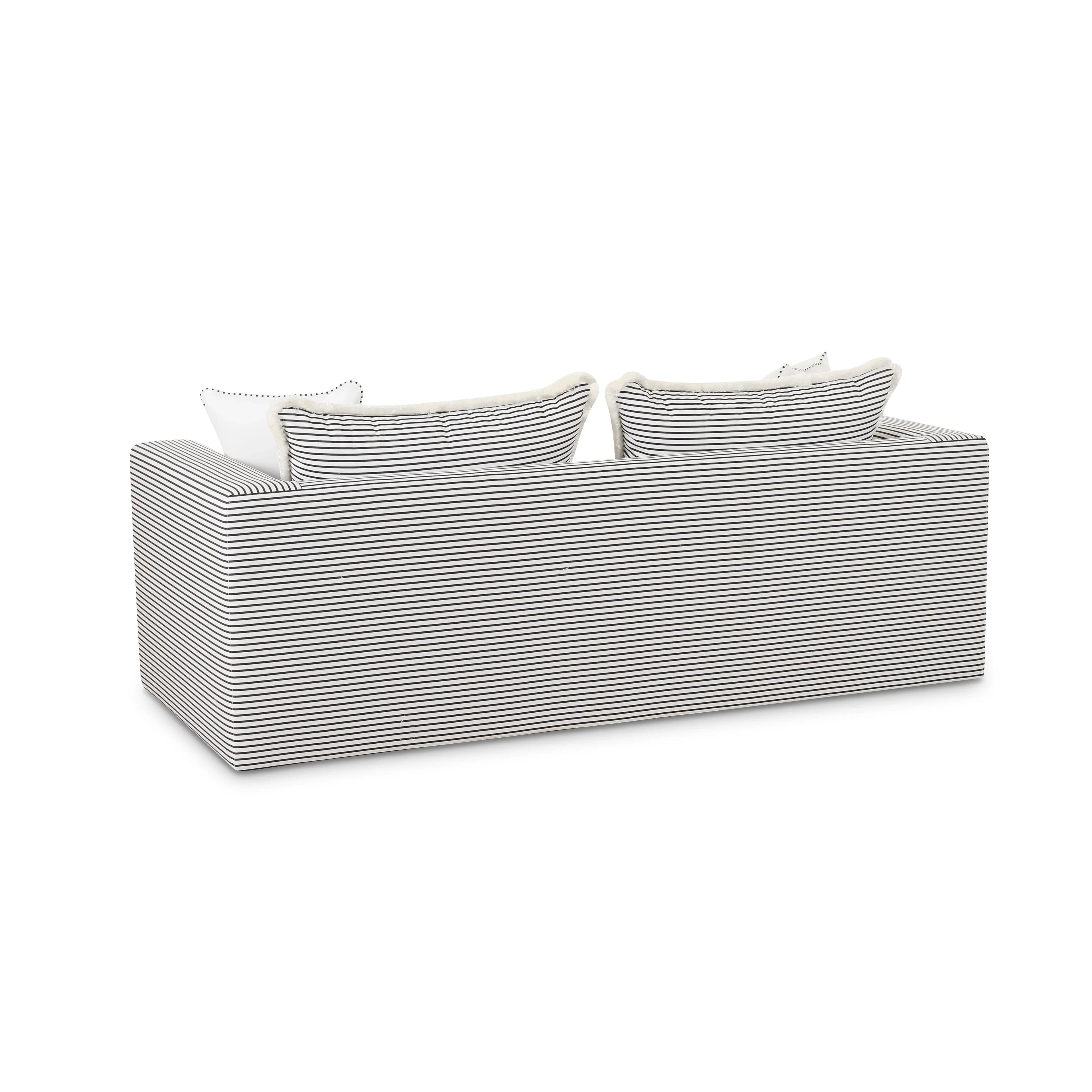 Salty 84.5" Striped Contract-Grade Indoor/Outdoor Sofa