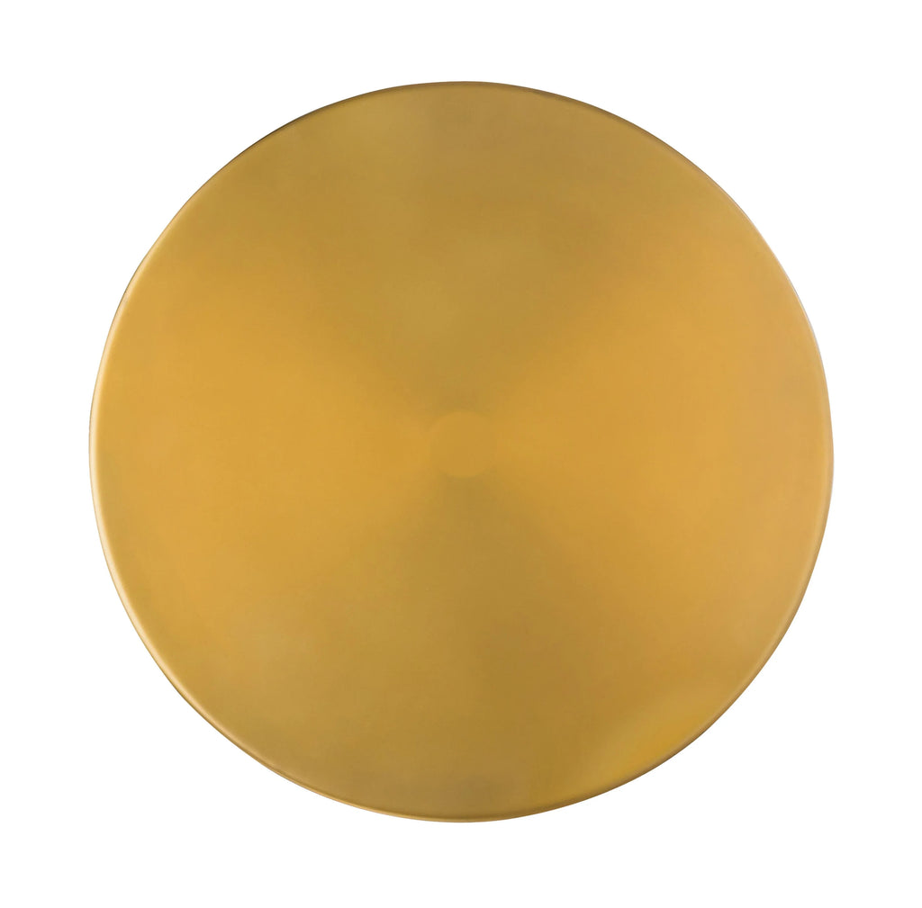 Bubble Glass and Brass Side Table