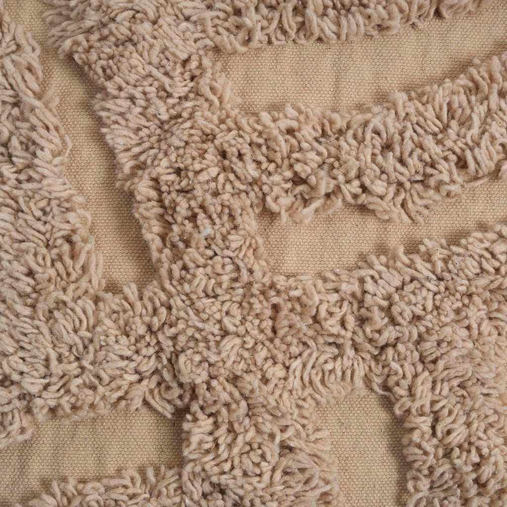 Miranda Beige Knitted Pouf