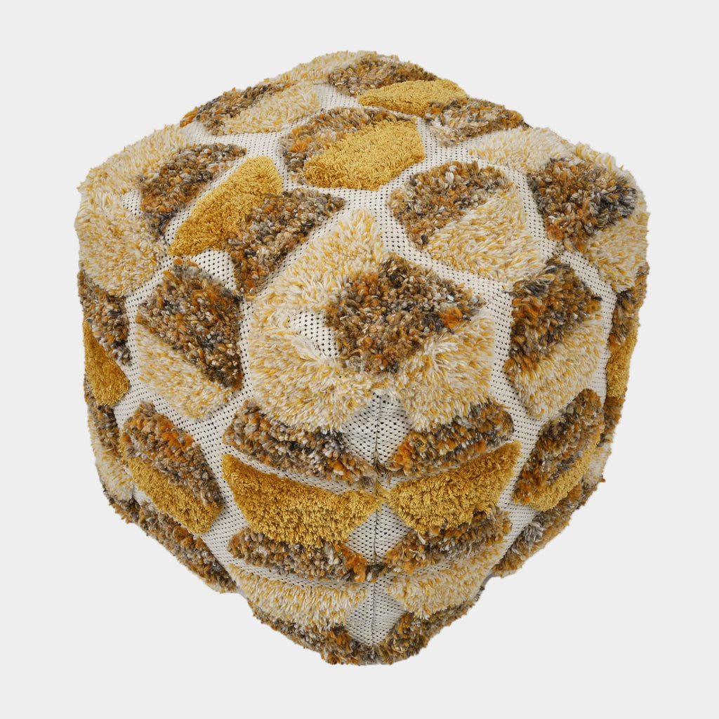 Sawyer Natural Tones Tufted Pouf