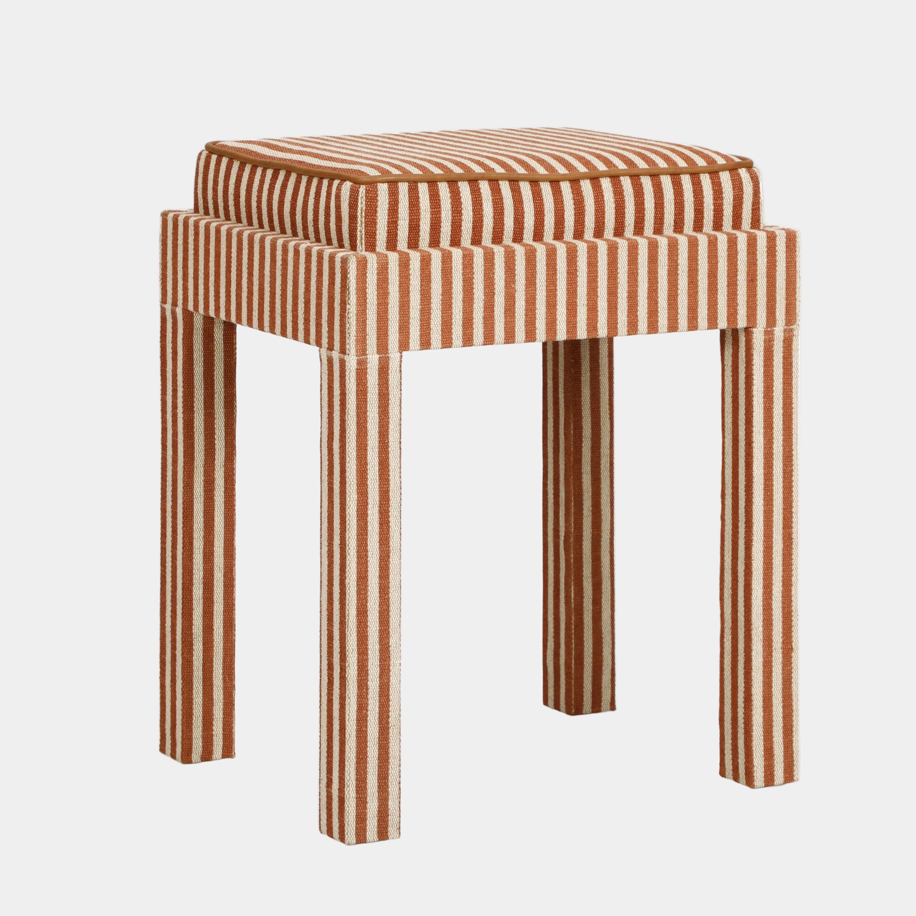 Kora Cotton Jute Contract-Grade Accent Stool