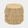 Luau Natural Rattan Round End Table