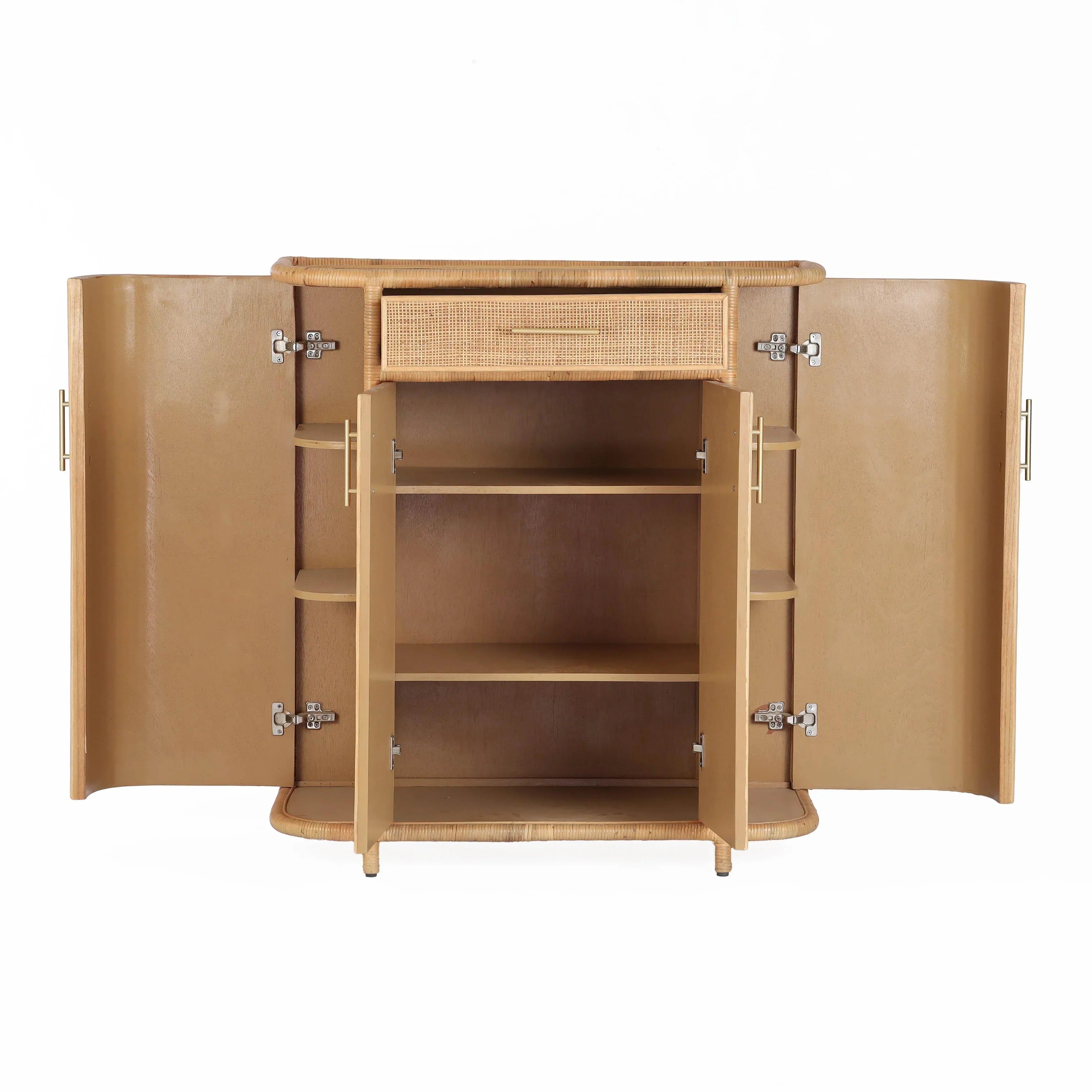 Tarot Natural Rattan Bar Cabinet