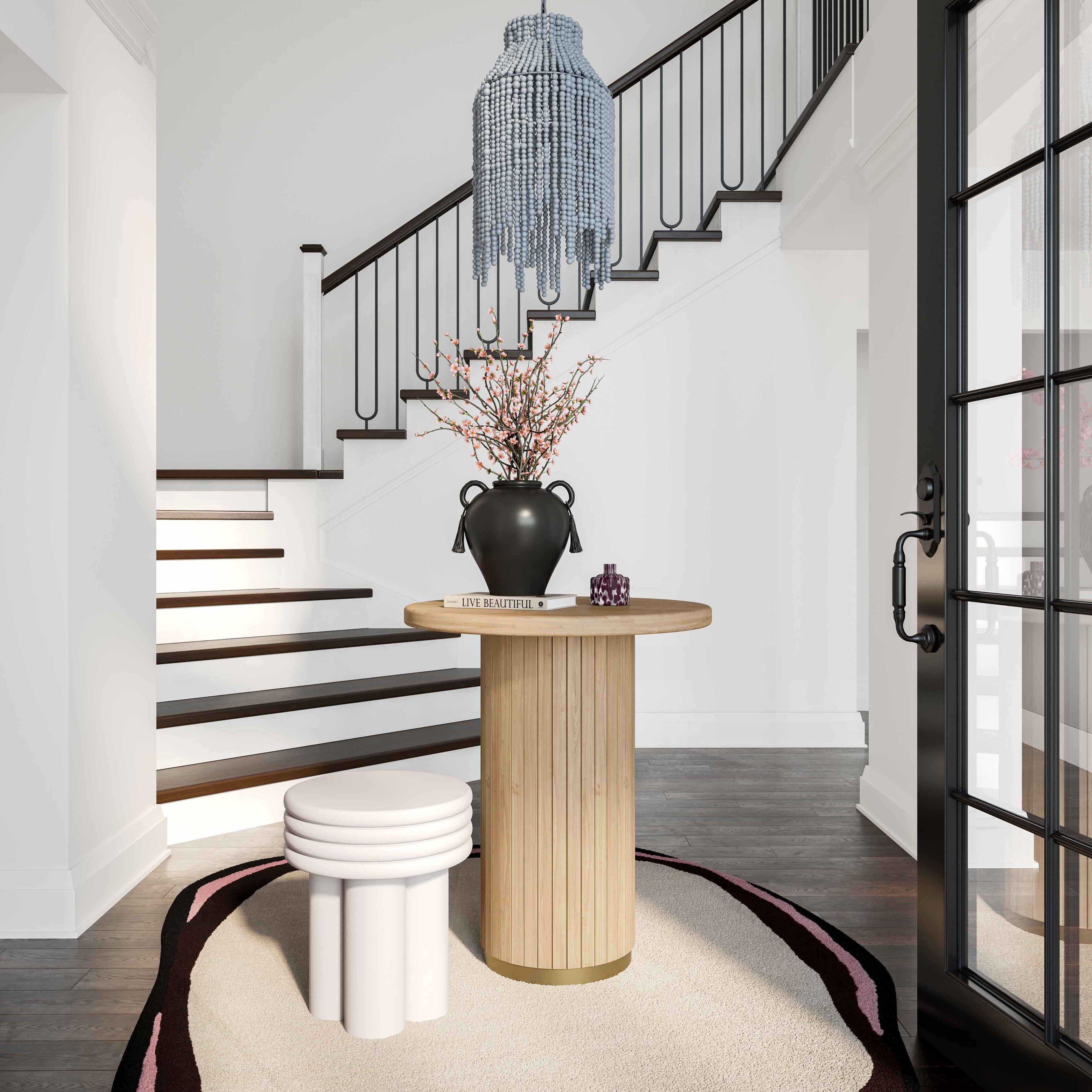 Chelsea Oak Wood Entry Table