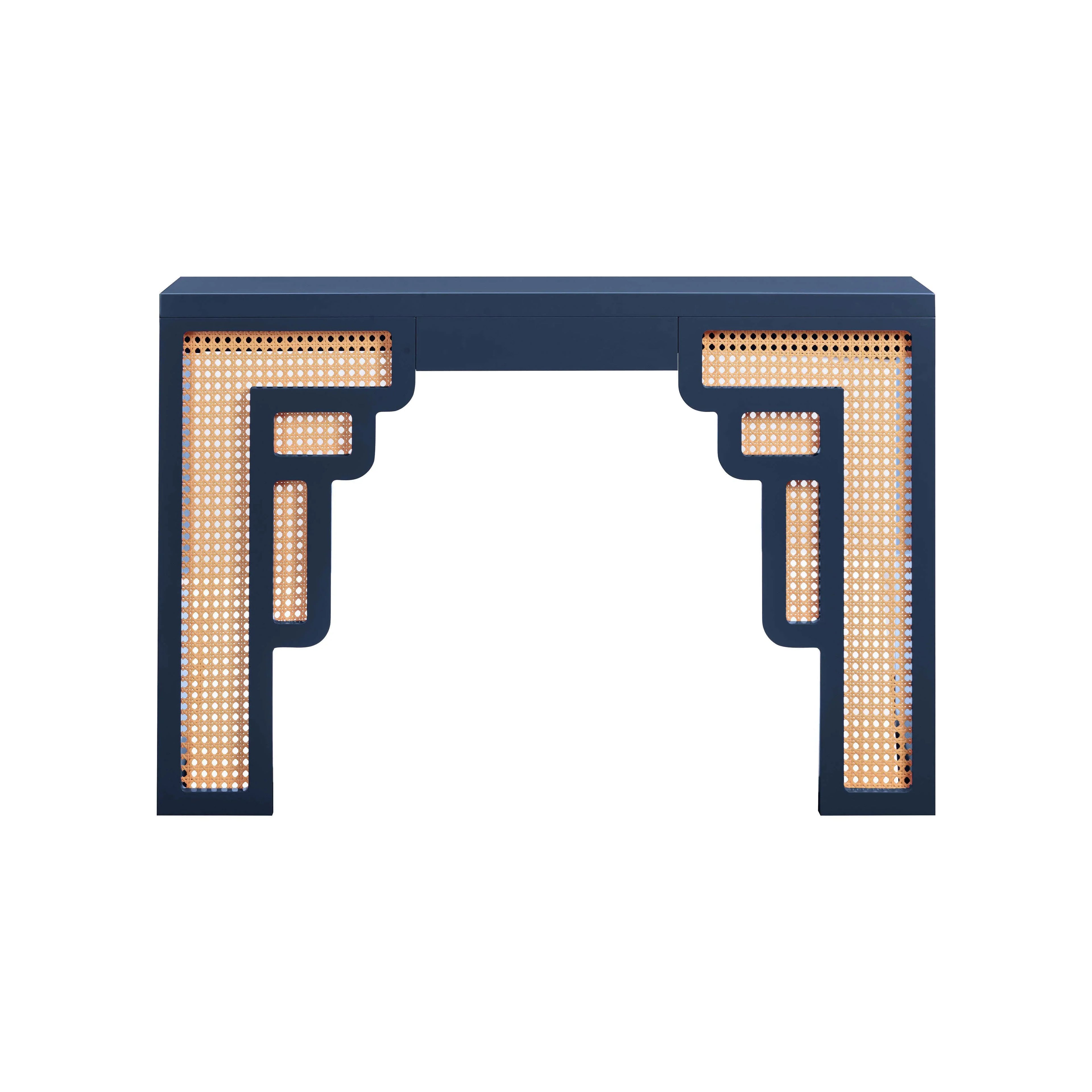 Suzie 45" Rattan Console Table