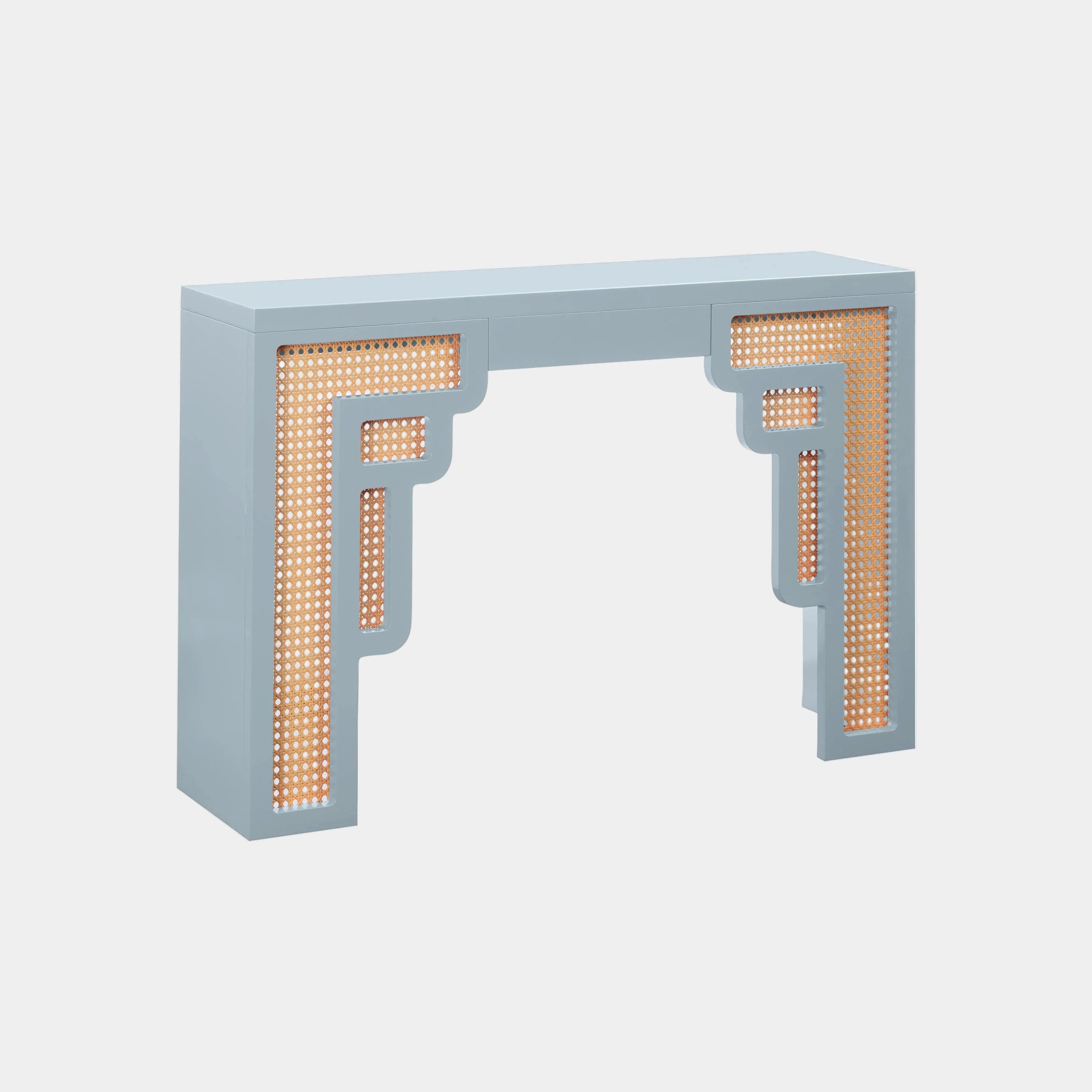 Suzie 45" Rattan Console Table