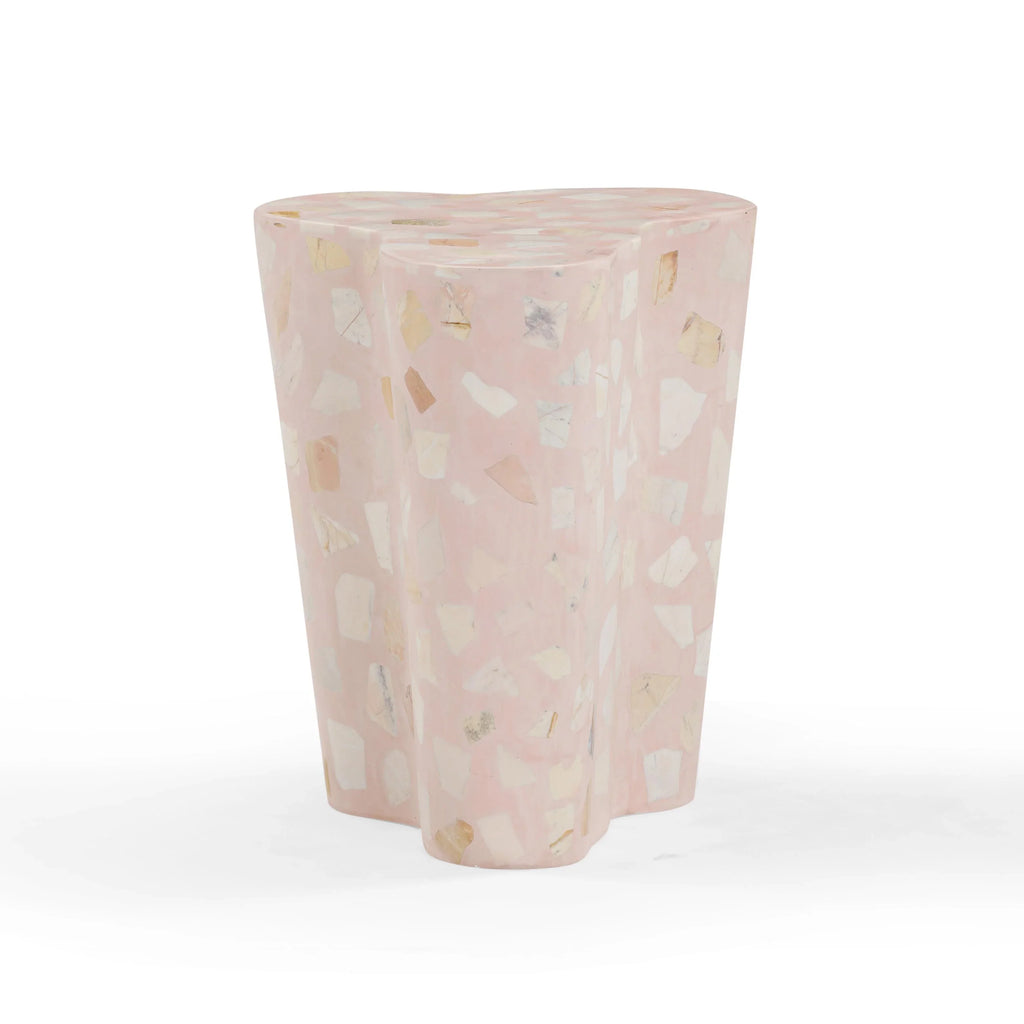 Slab Faux Terrazzo Indoor/Outdoor Side Table