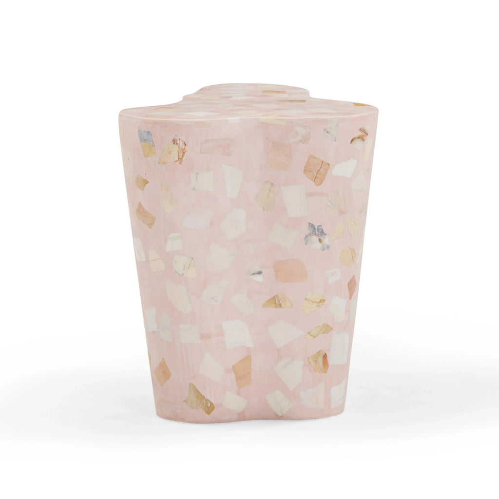 Slab Faux Terrazzo Indoor/Outdoor Side Table