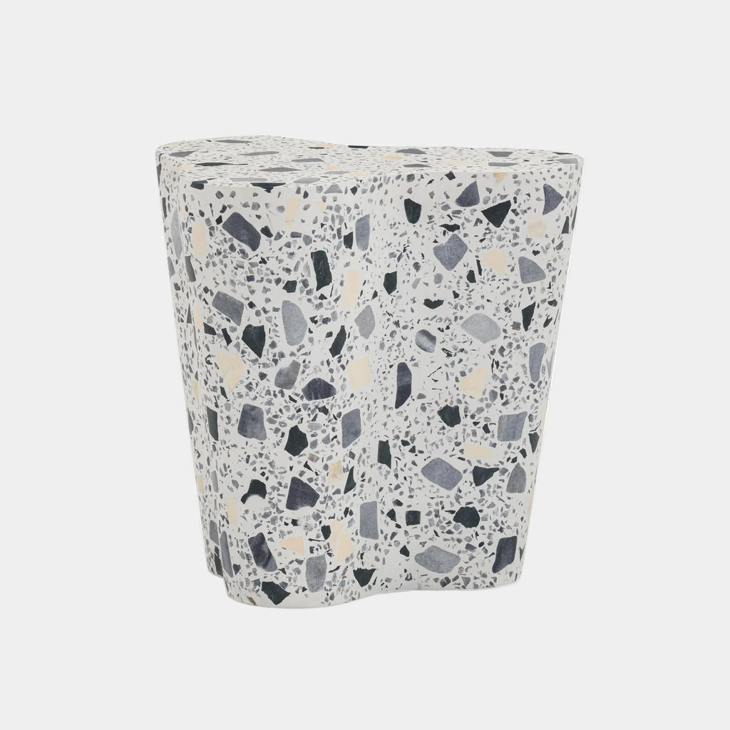 Slab Faux Terrazzo Indoor/Outdoor Side Table