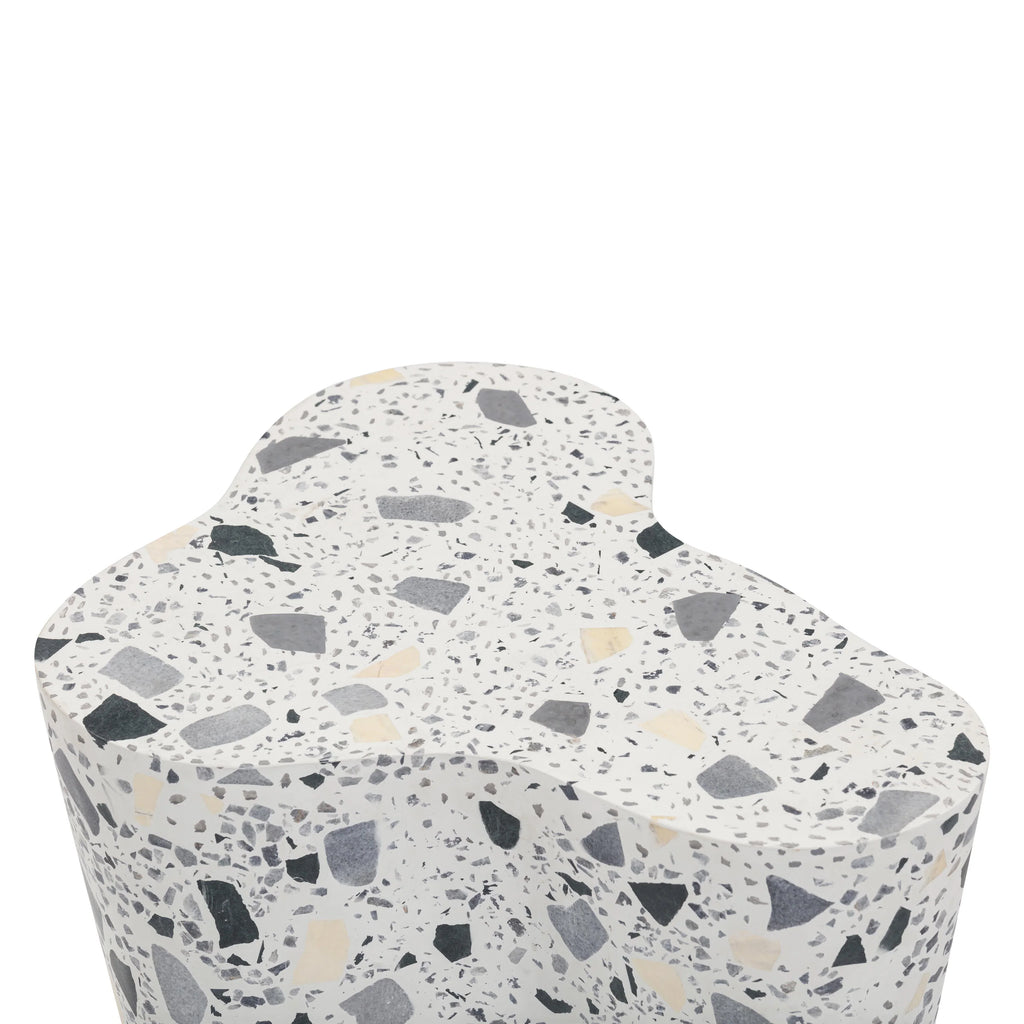 Slab Faux Terrazzo Indoor/Outdoor Side Table