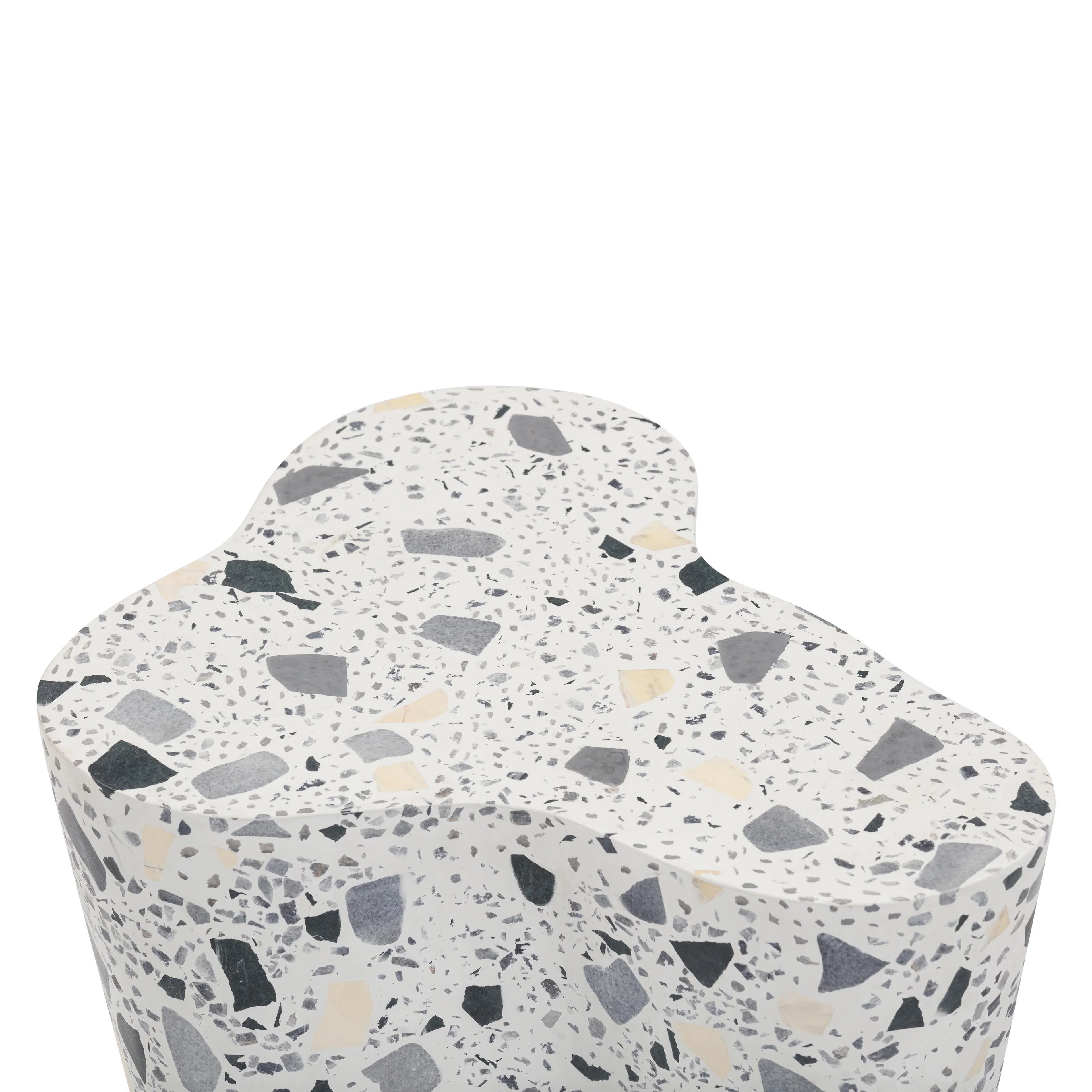 Slab Faux Terrazzo Indoor/Outdoor Side Table