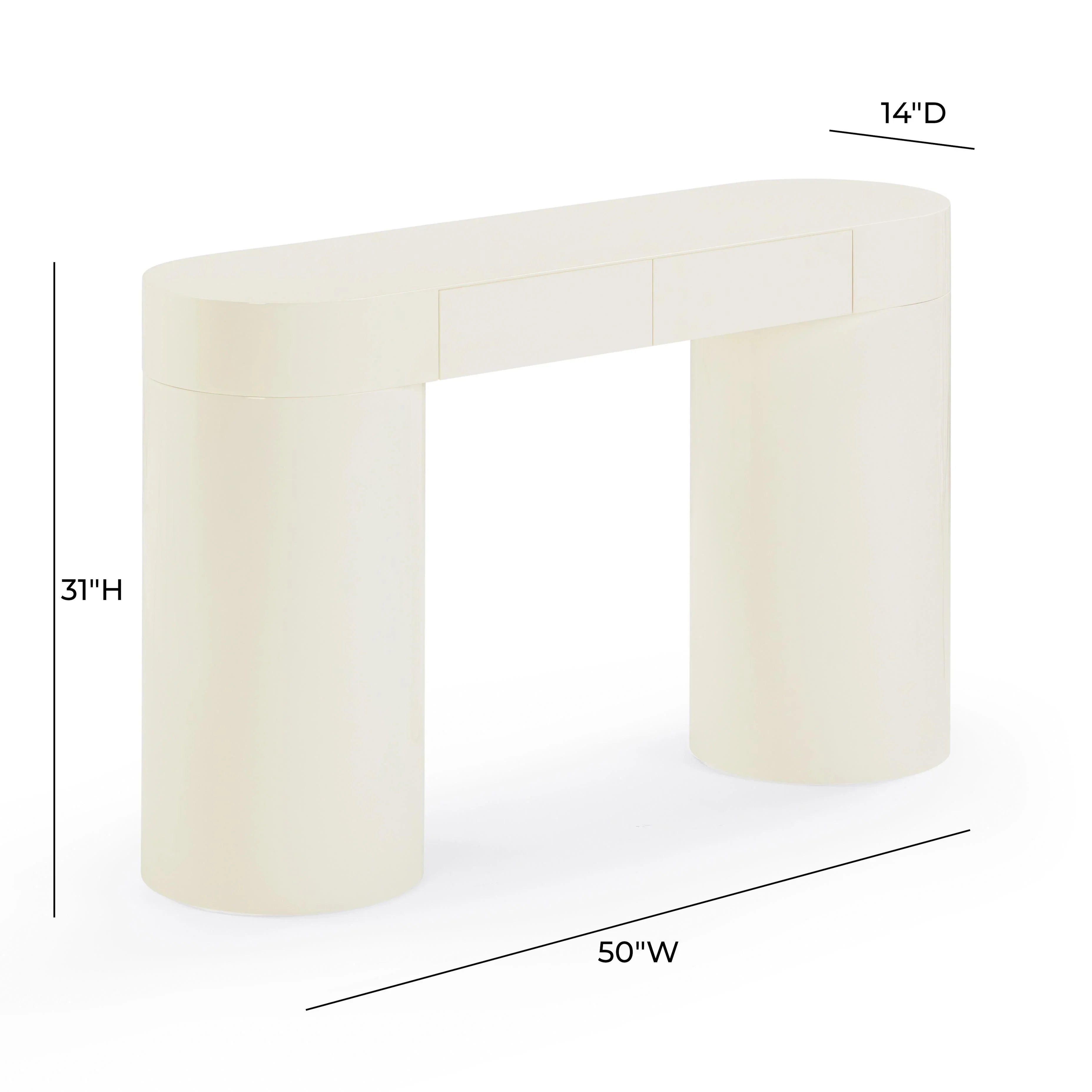 Mira 50" High Gloss Console Table