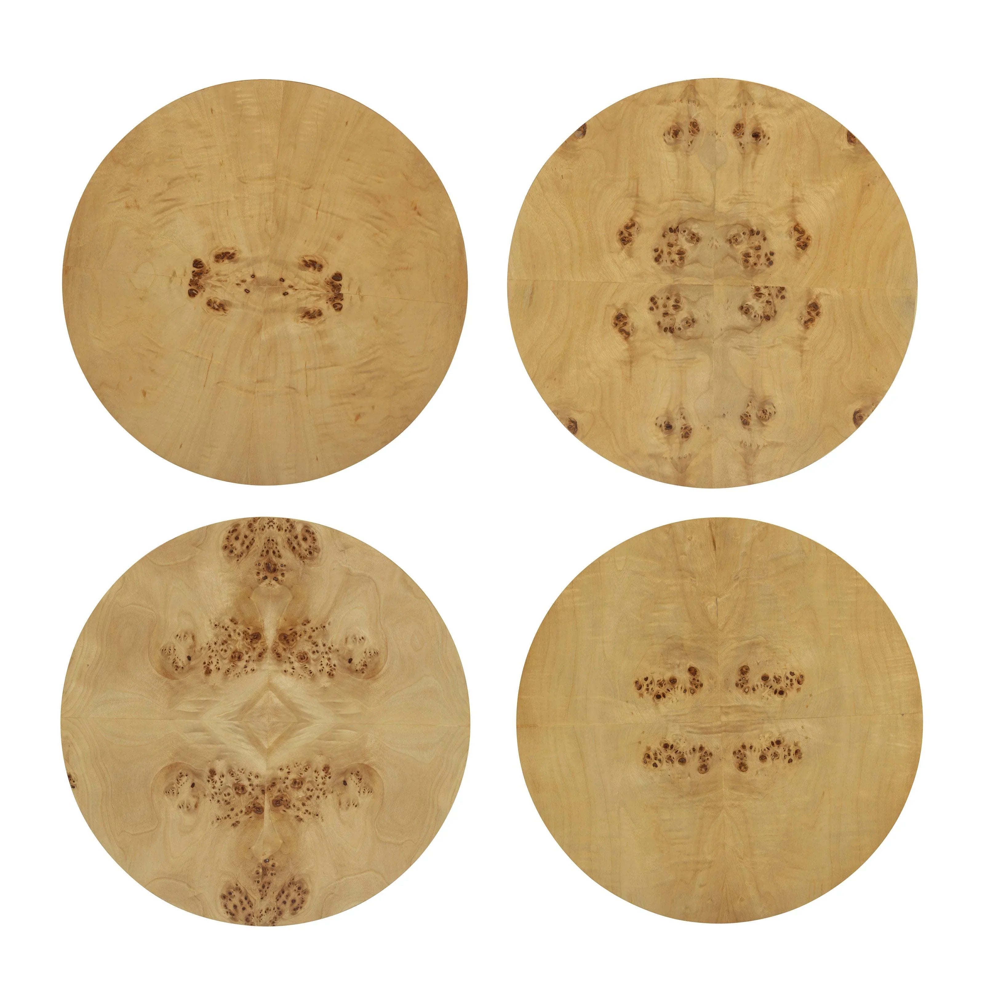 Fig Natural Burl Drum Side Table