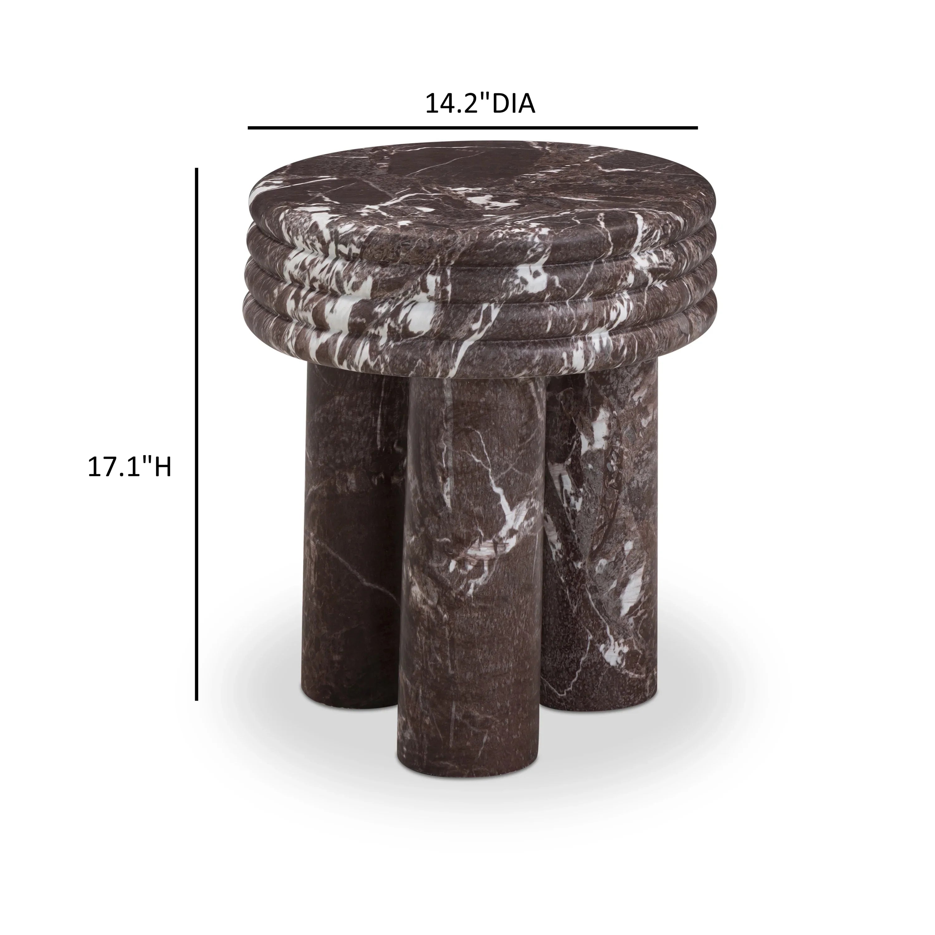 Delta Concrete Indoor/Outdoor Round Side Table