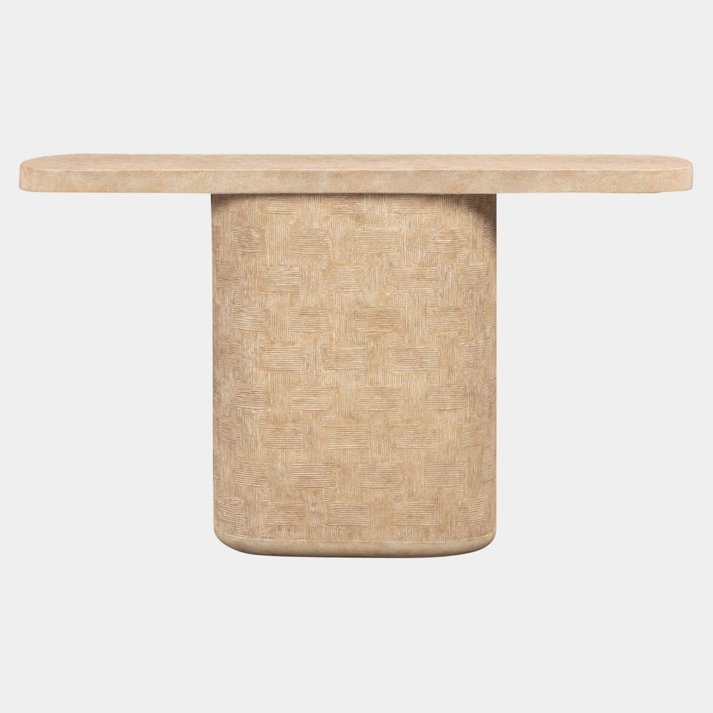 Suraya 55" Indoor/Outdoor Concrete Console Table