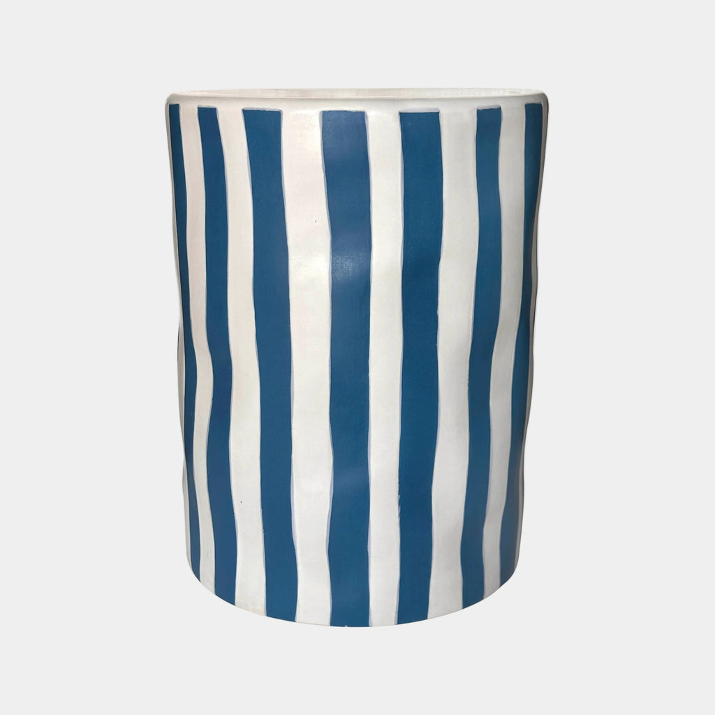 Tempest Indoor/Outdoor Ceramic Table in Stripes