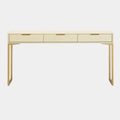 Pesce 59" Faux Shagreen 3-Drawer Console Table