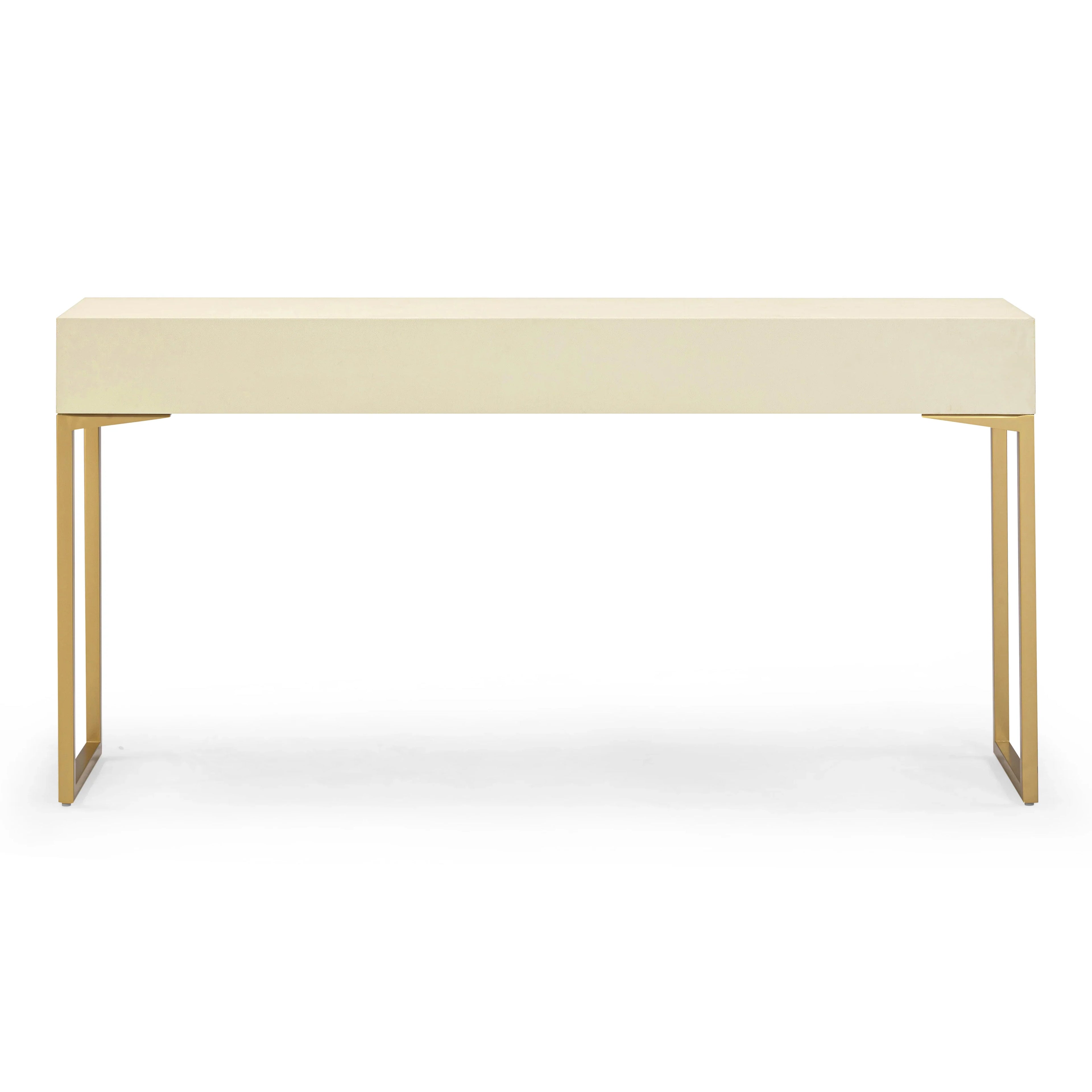 Pesce 59" Faux Shagreen 3-Drawer Console Table