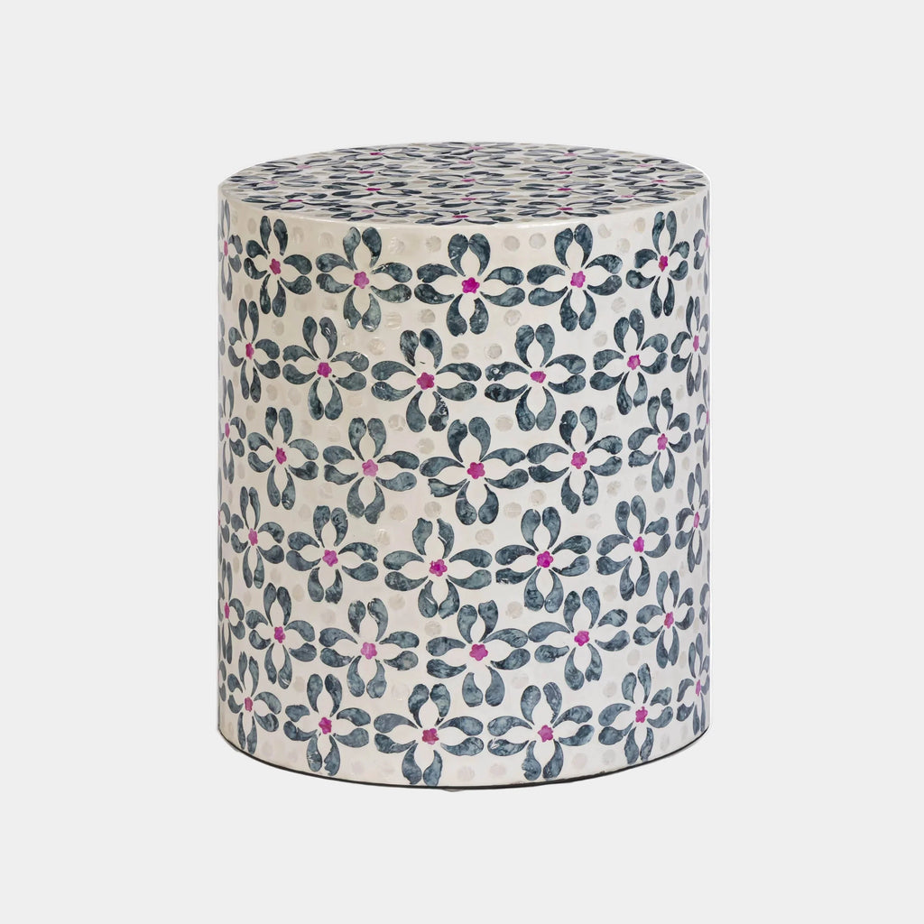 Lorna Capiz Shell Accent Stool