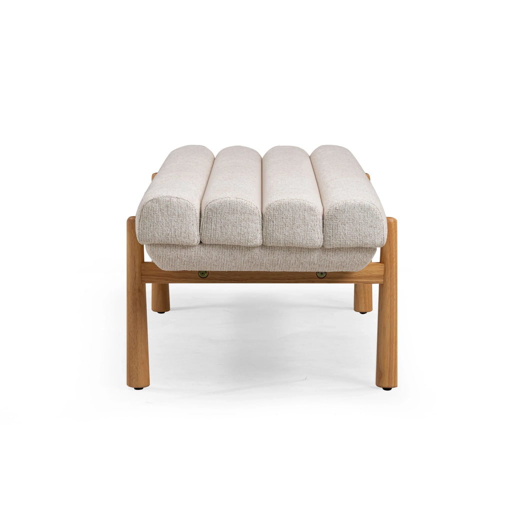 Julianna 56" Textured Performance Fabric Bench