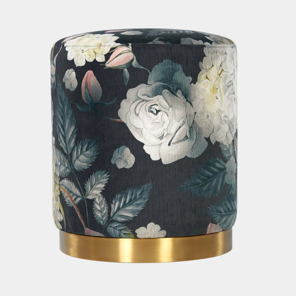 Opal Performance Velvet Ottoman