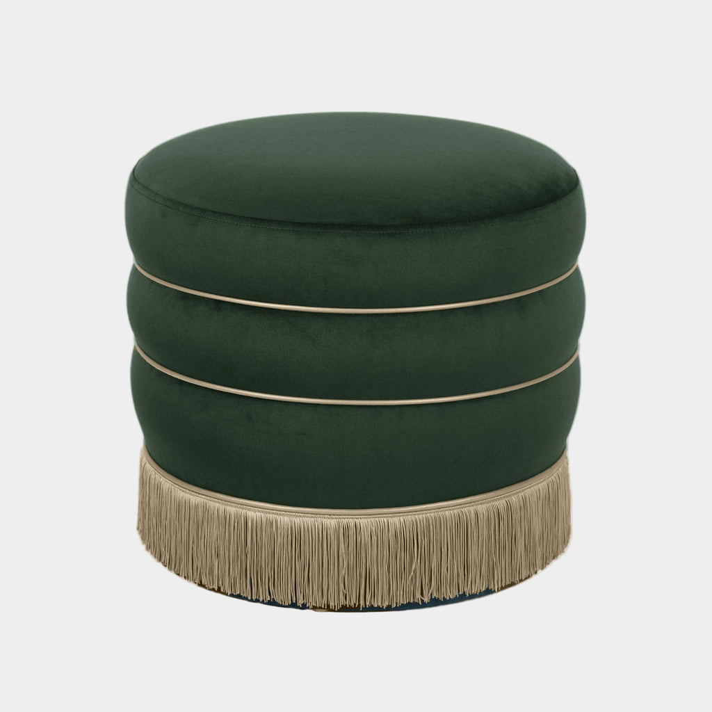 Lakka Performance Velvet Ottoman