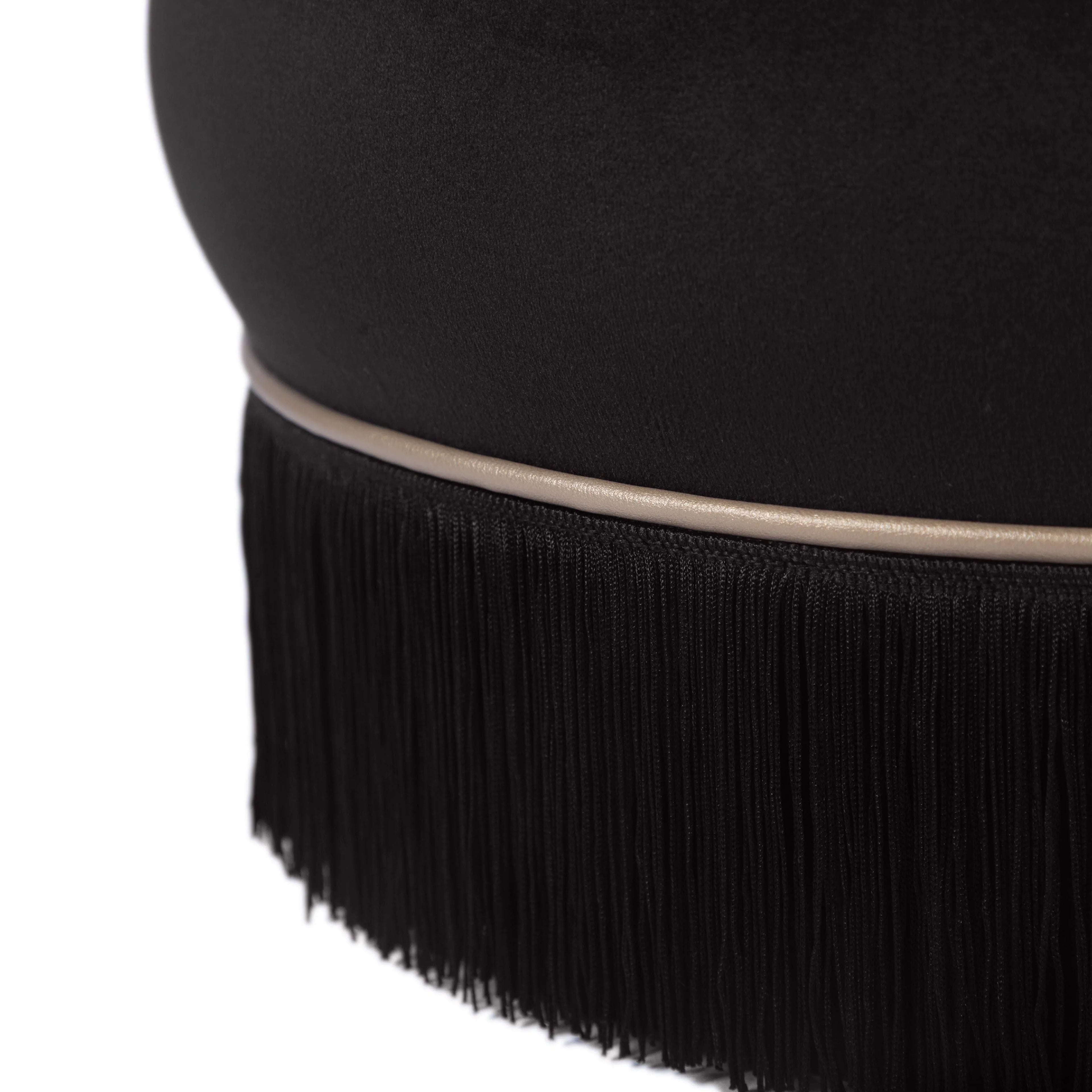 Lakka Performance Velvet Ottoman