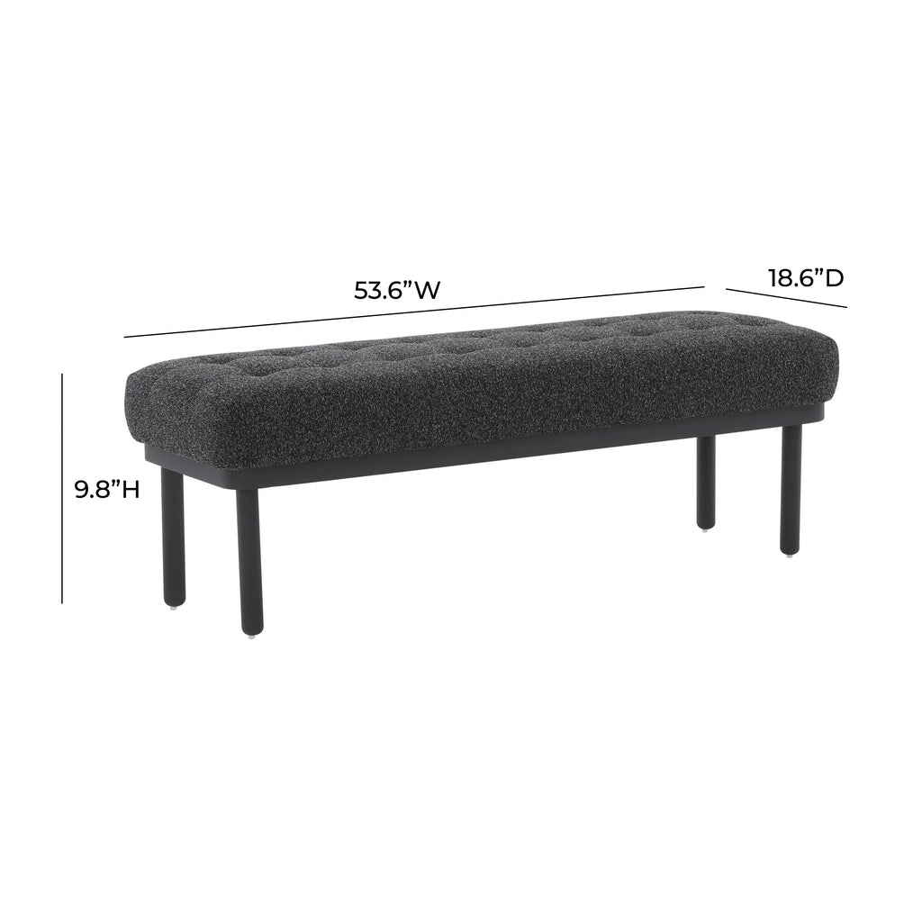 Olivia 53" Performance Boucle Bench
