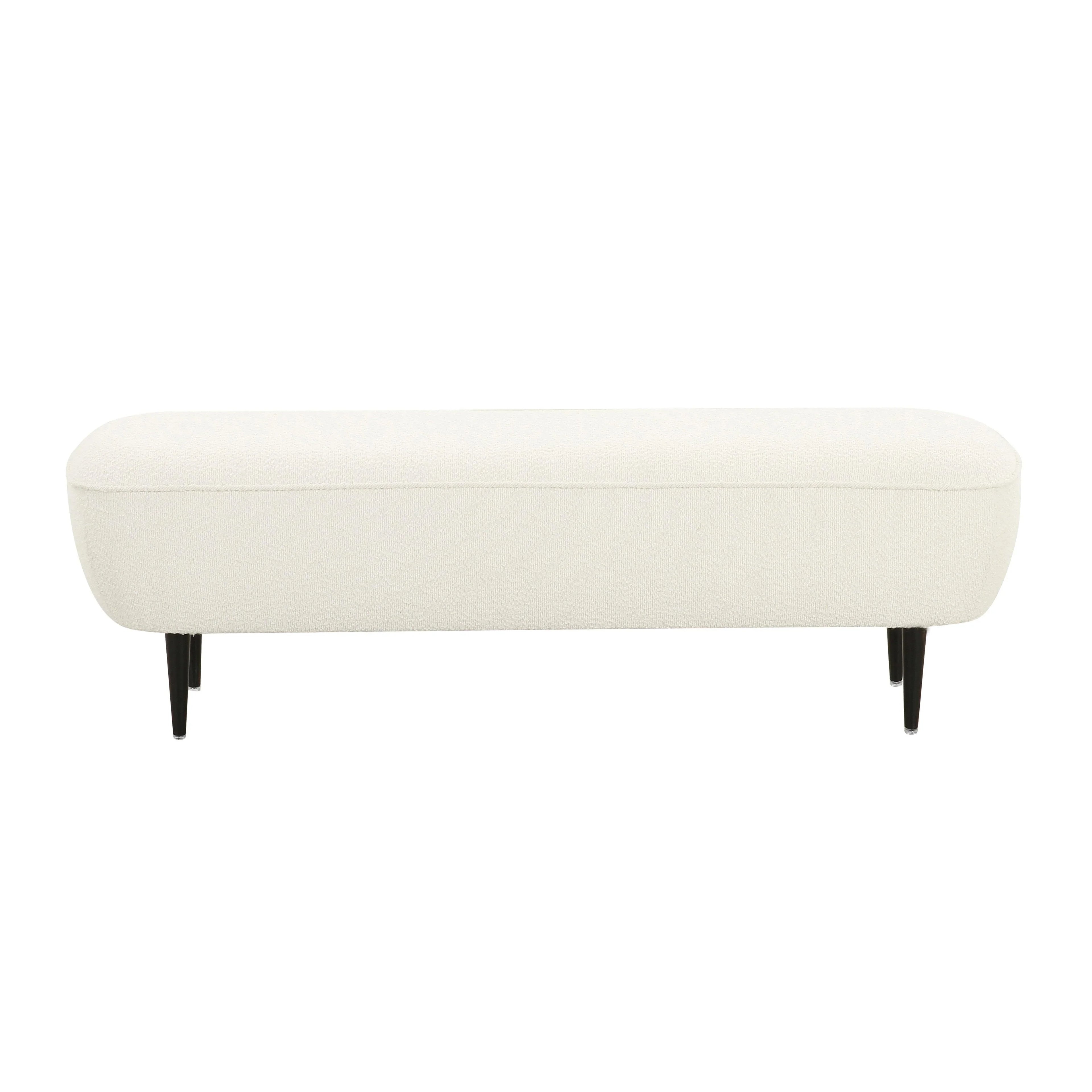 Denise 51" Cream Performance Boucle Bench