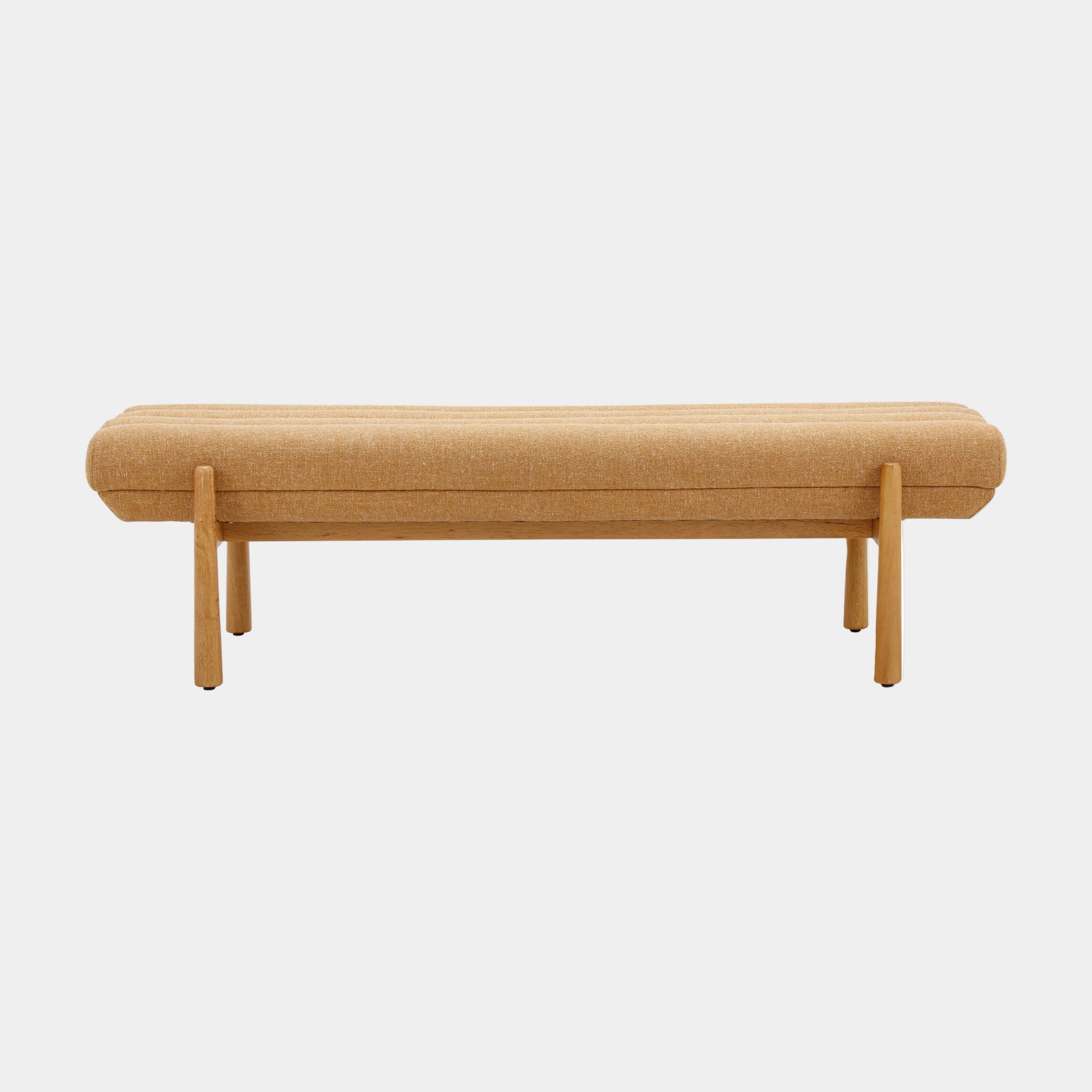 Julianna 56" Textured Performance Fabric Bench