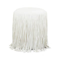 Shag Me Performance Vegan Leather Ottoman