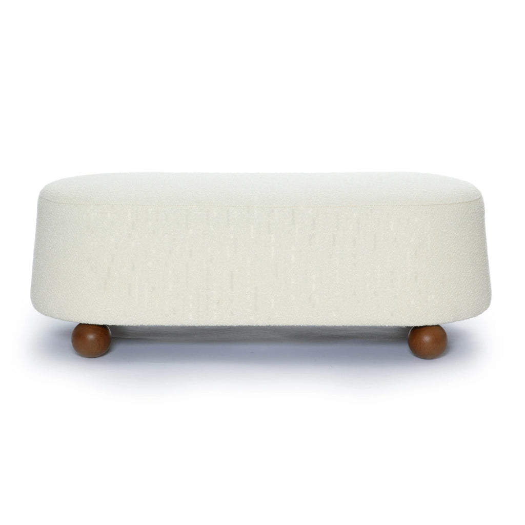 Jaine 48" Performance Boucle Large Ottoman
