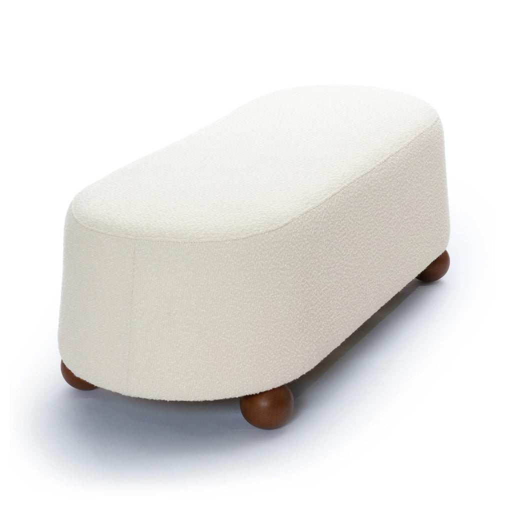 Jaine 48" Performance Boucle Large Ottoman
