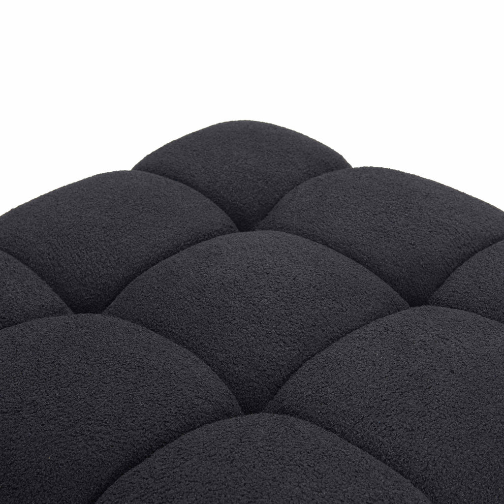 Calliope Performance Vegan Shearling Modular Ottoman