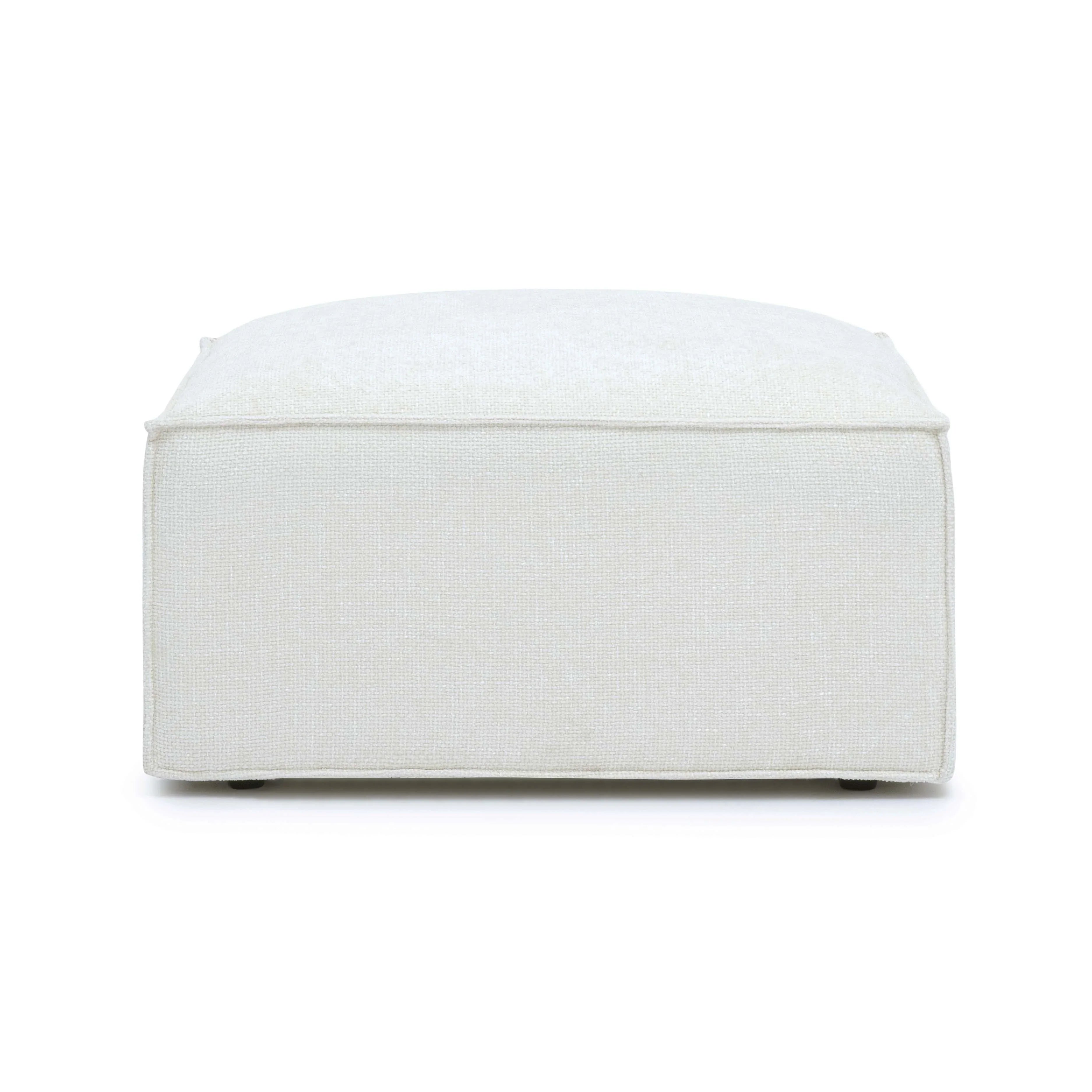 Mindy Performance Chenille Basketweave Ottoman