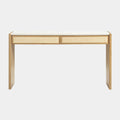 Paige 56" Natural Oak 2-Drawer Console Desk