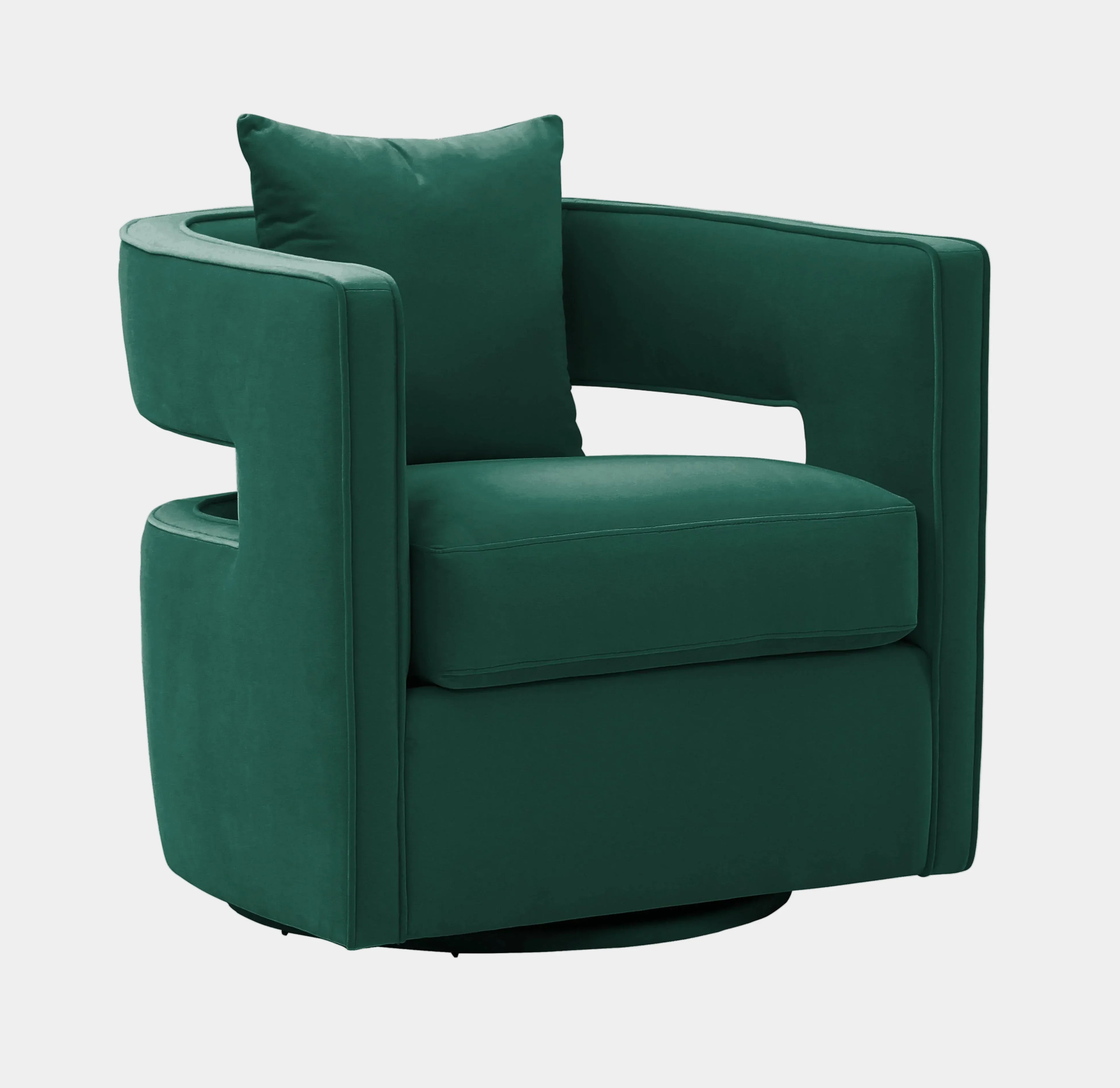 Kennedy Performance Velvet Swivel Accent Chair