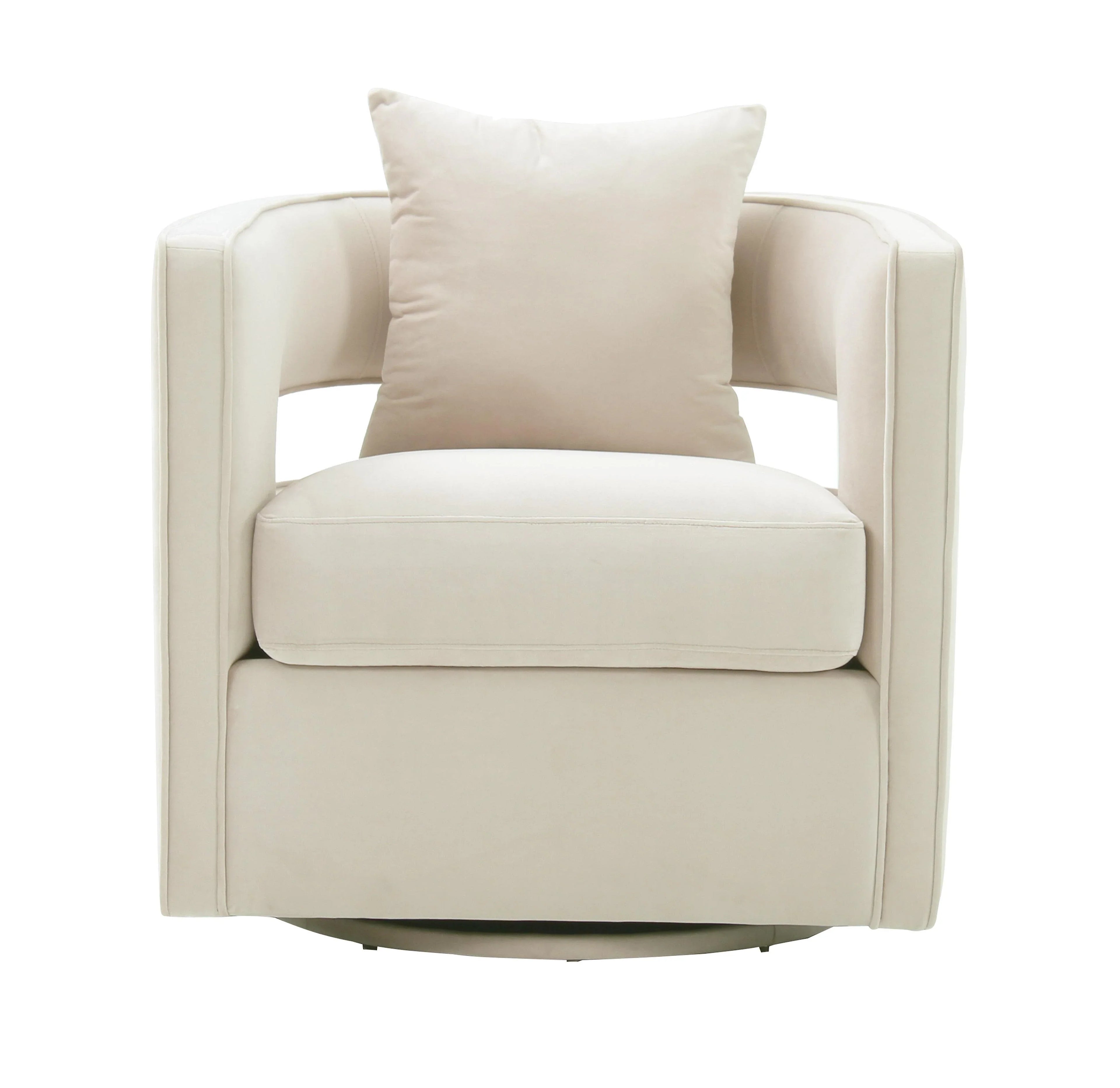 Kennedy Performance Velvet Swivel Accent Chair